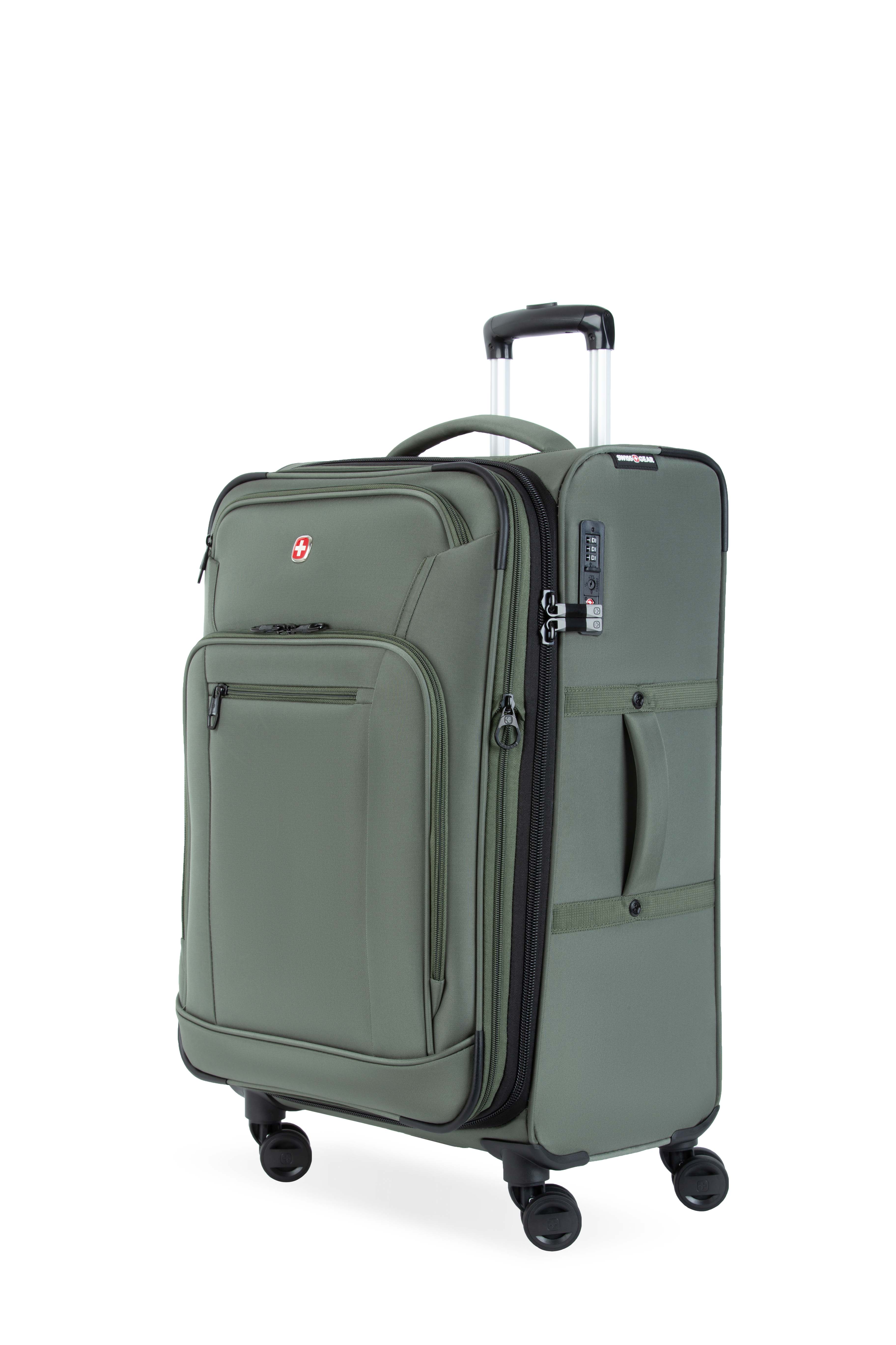 ＳＬ SWISSGEAR Zurich Medium Checked Spinner in Green – SWISSGEAR Canada