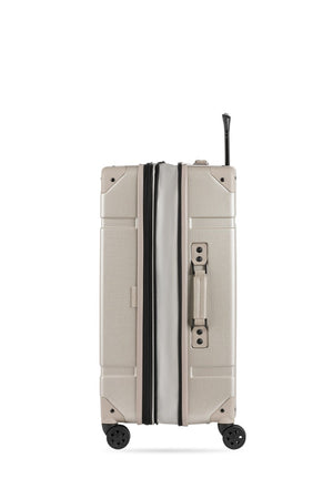 SWISSGEAR 7639 Expandable Trunk 2 Piece Spinner Set – Sand All pieces expand for additional packing space