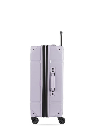 Swissgear 7639 Expandable Trunk 2 Piece Spinner Set – Evening Haze Molded bottom handle