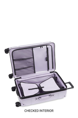 Swissgear 7639 Expandable Trunk 2 Piece Spinner Set – Evening Haze Split-case design w/ zippered separator panel