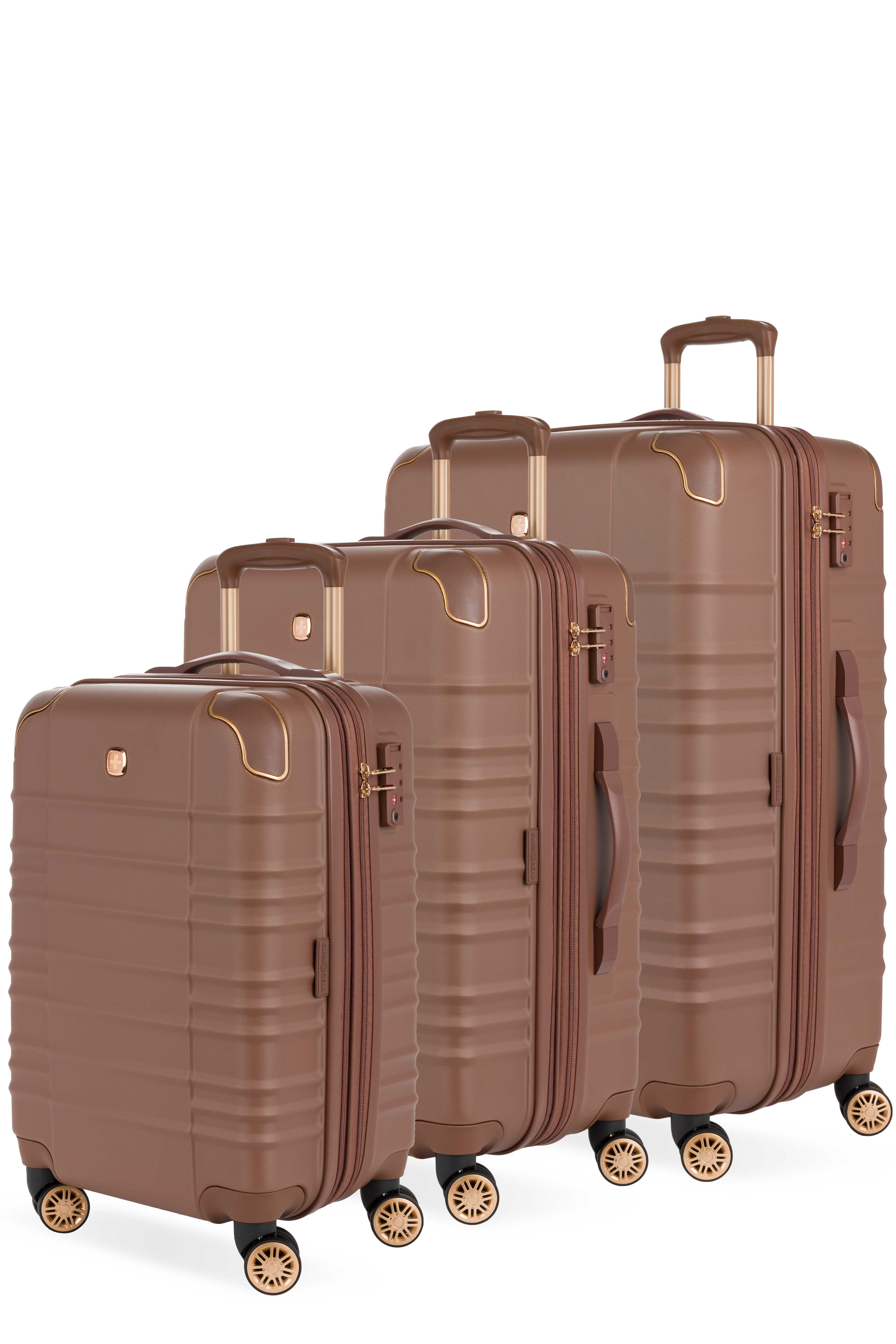 SWISSGEAR Cascade II 3-Piece Spinner Set in Maple Brown