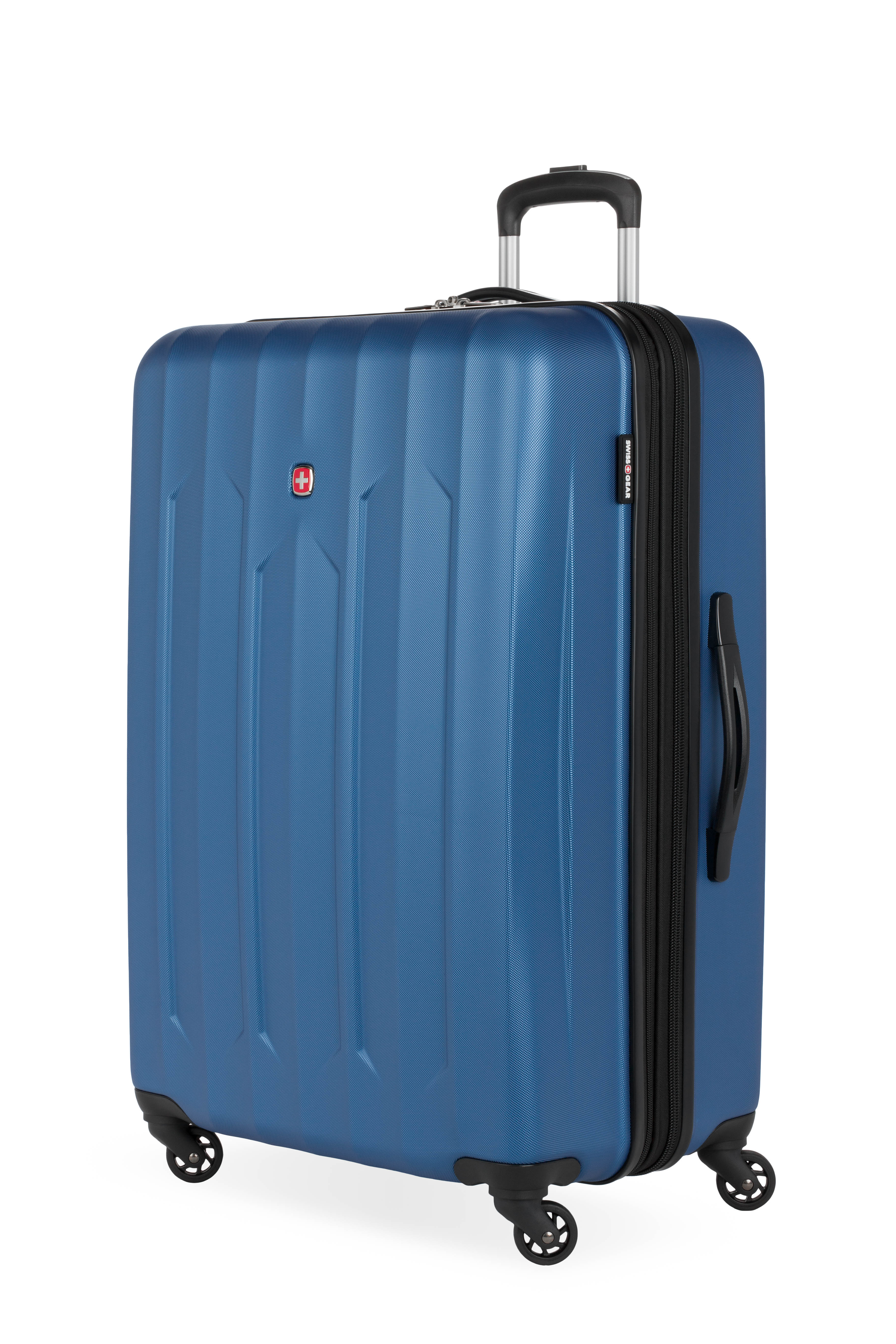 SWISSGEAR Chrome Large Checked Spinner - Blue – SWISSGEAR Canada