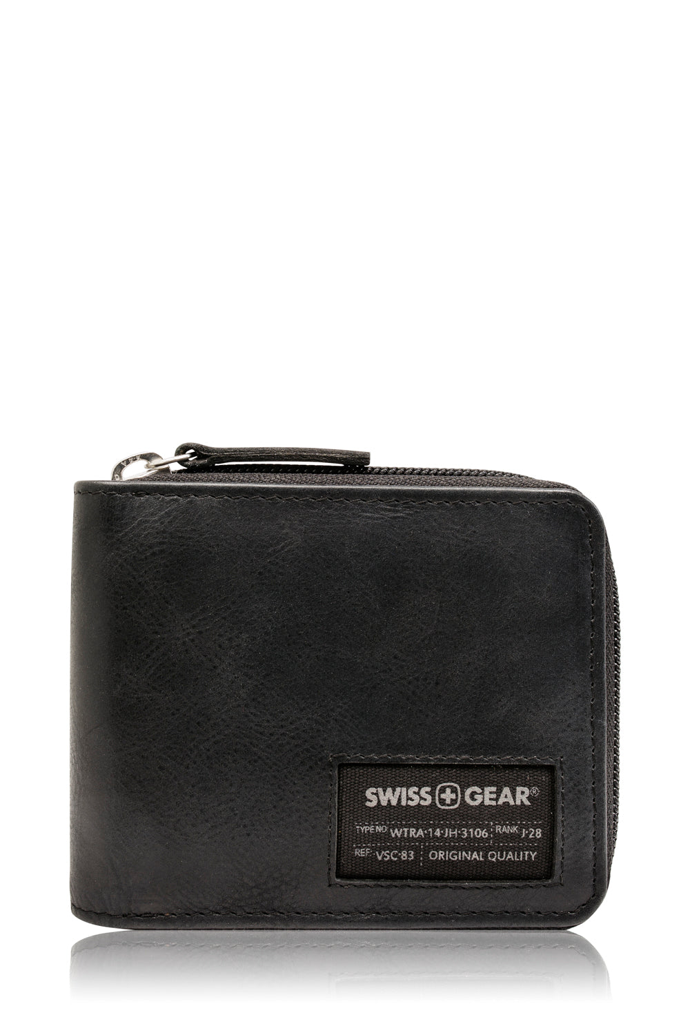 SWISSGEAR - 87000 Leather Zip-Around RFID Billfold Wallet with ID