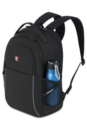 SWISSGEAR 1039 16 inch Laptop Backpack - Black Dual side elastic mesh water bottle pockets.