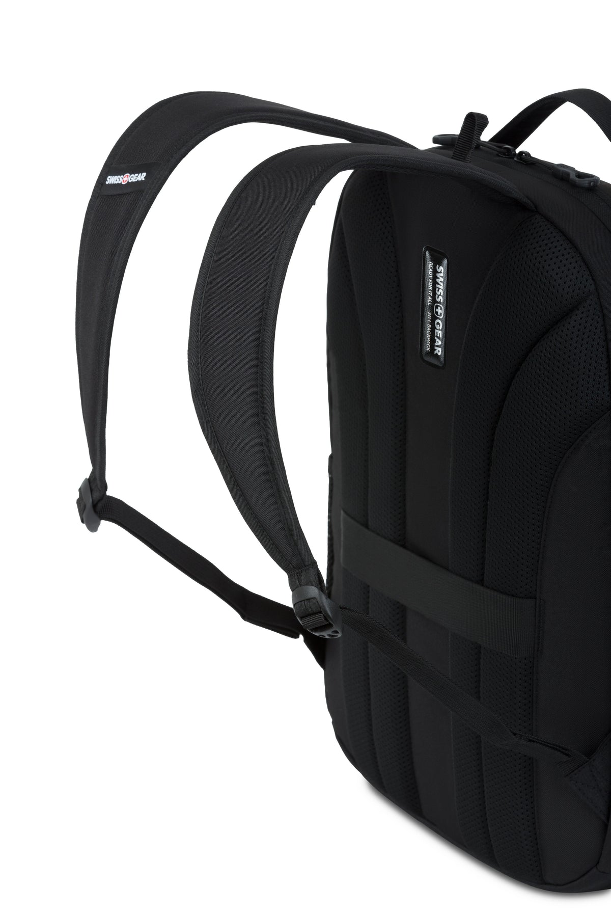 SWISSGEAR 1039 16 inch Laptop Backpack - Black Mini webbed loop for hanging.