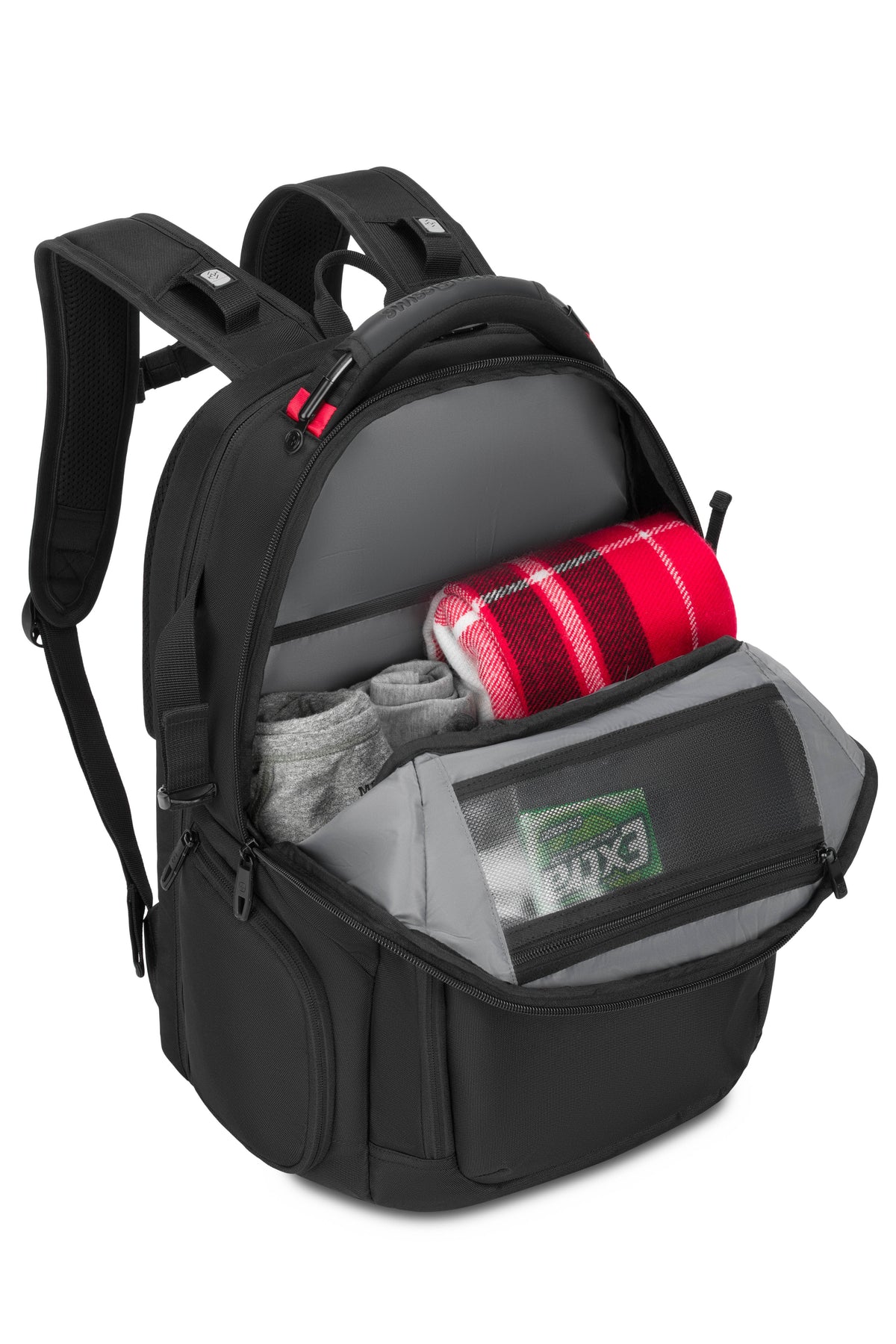 SWISSGEAR - Stride ScanSmart Laptop Backpack - Black - 07