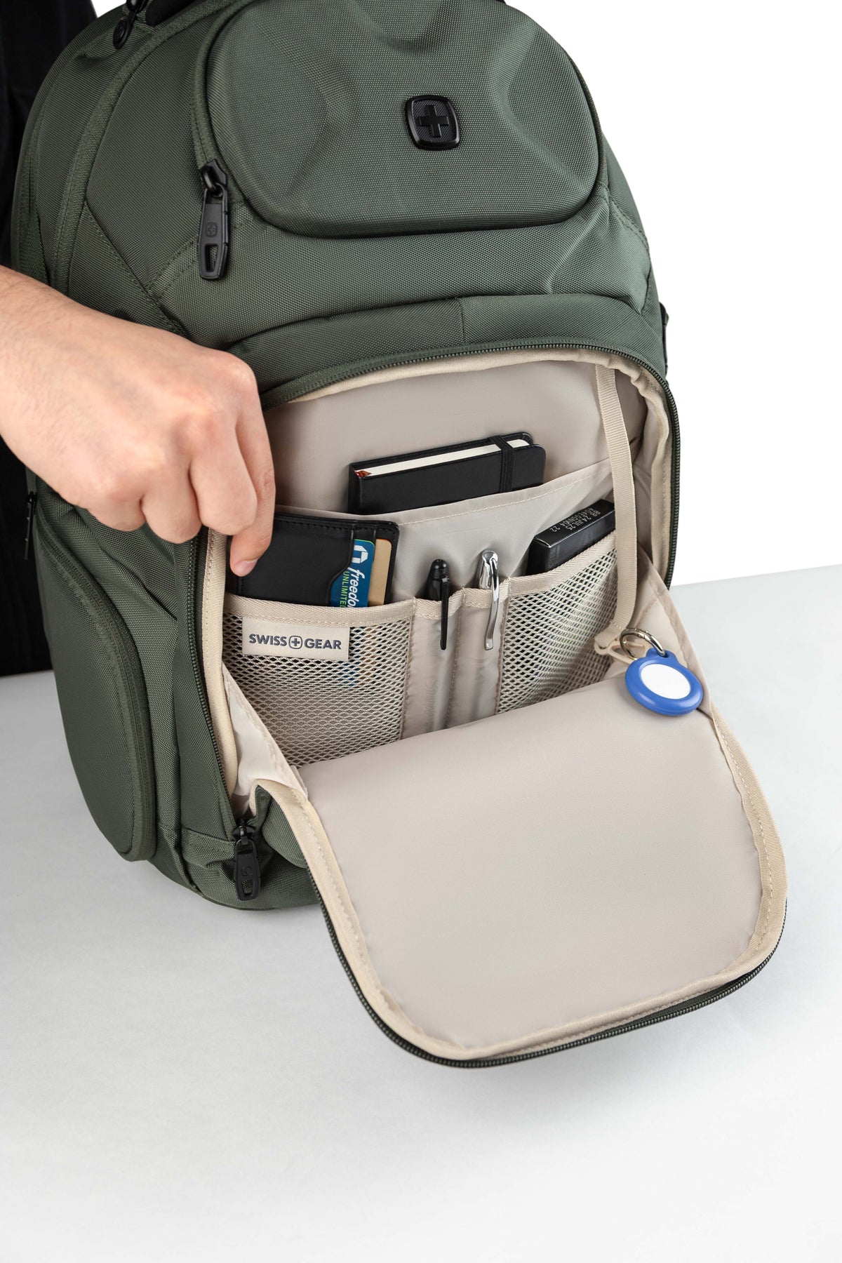 SWISSGEAR - Stride ScanSmart Laptop Backpack - Evergreen - 04