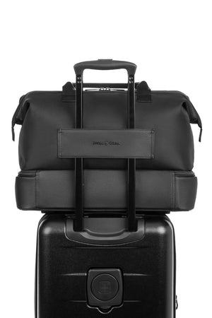 Swissgear 1097 Weekender Tote Travel Bag - Black Pass-Thru trolley sleeve slides over the handle of wheeled luggage for easy luggage consolidation
