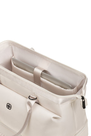 SWISSGEAR 1097 Weekender Tote Travel Bag - Sand Main compartment includes a padded pocket for a portable computer of up to 15