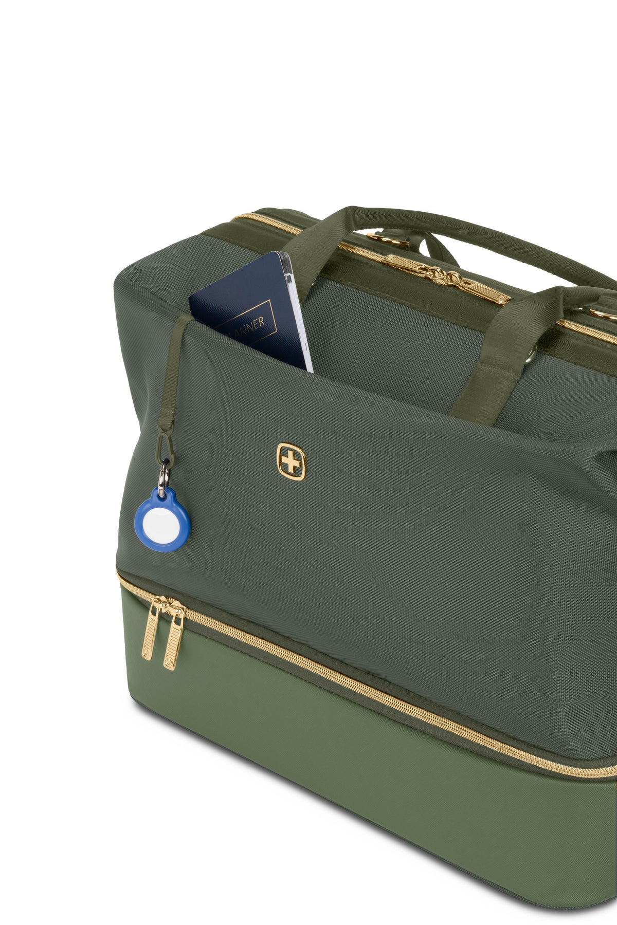 SWISSGEAR - Weekender Travel Tote - Thyme Green Gold - 05