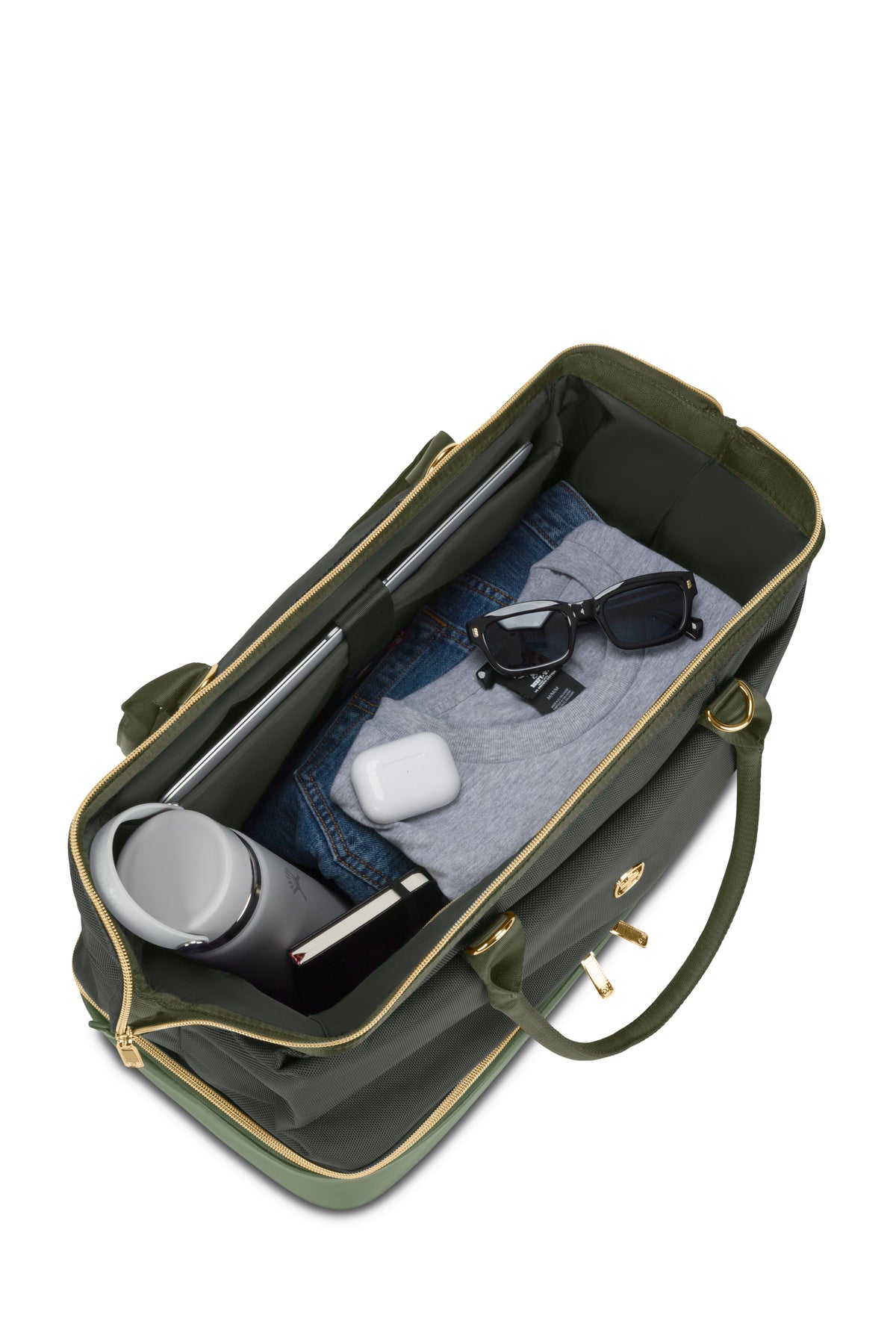 SWISSGEAR - Weekender Travel Tote - Thyme Green Gold - 09