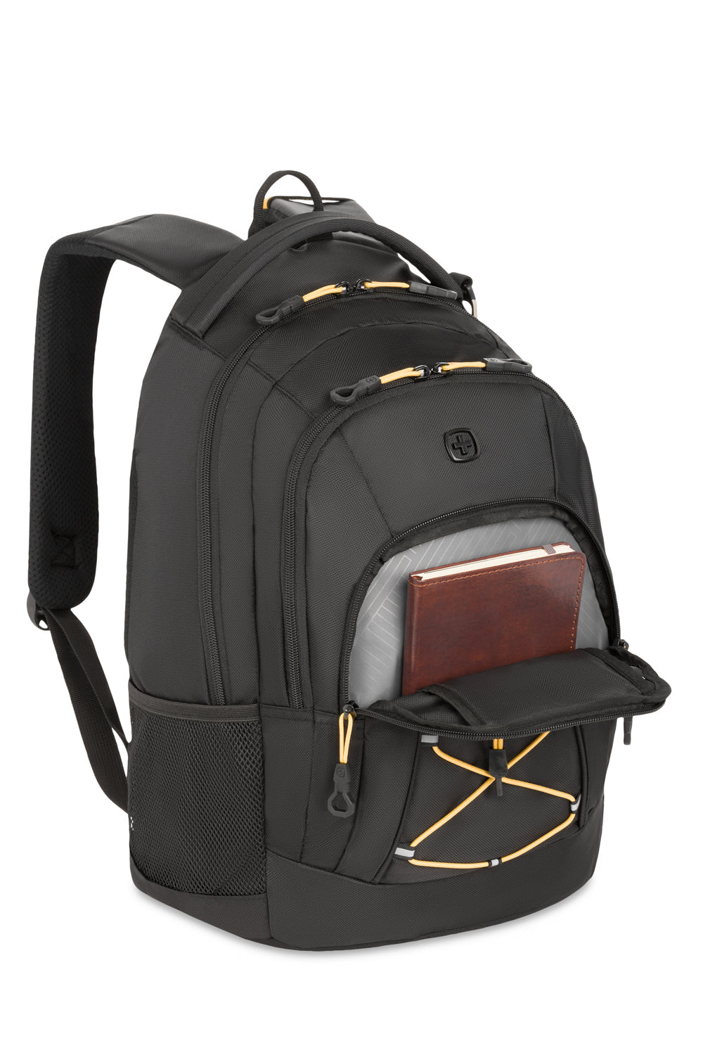 SWISSGEAR - Bungee Core Laptop Backpack - Black/Gold - 05