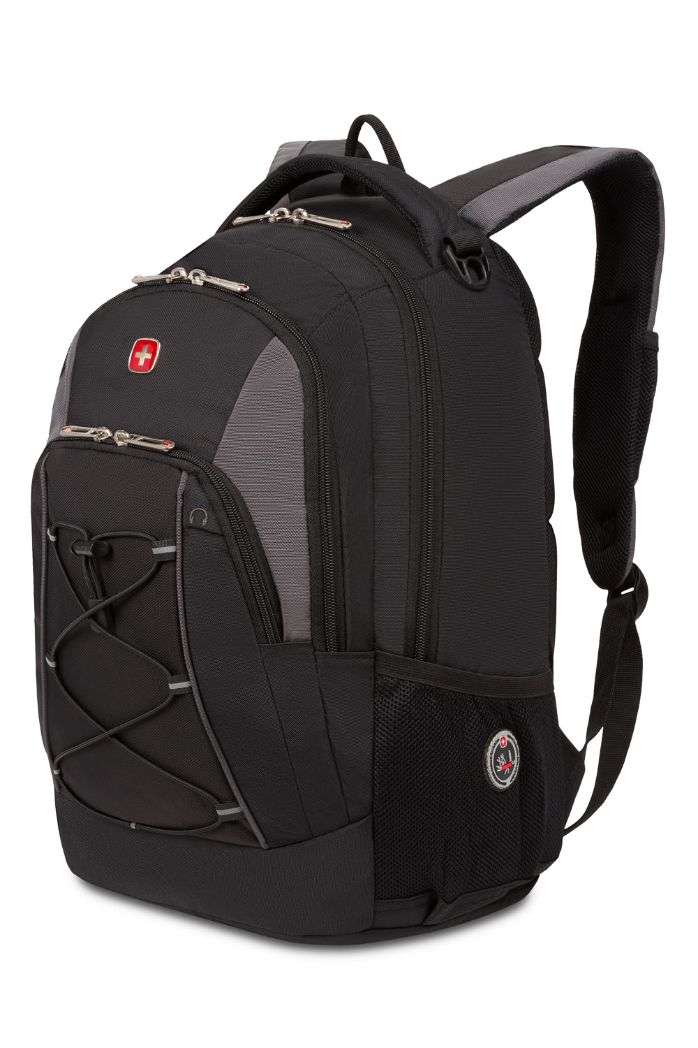 SWISSGEAR - Bungee Core Laptop Backpack - Black/Grey - 01
