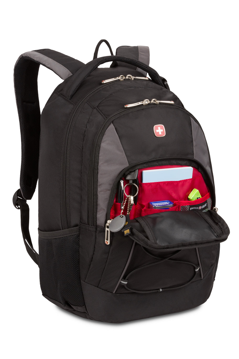 SWISSGEAR - Bungee Core Laptop Backpack - Black/Grey - 04