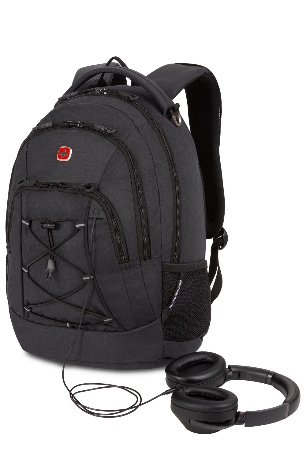 SWISSGEAR - Bungee Core Laptop Backpack - Dark Grey - 06