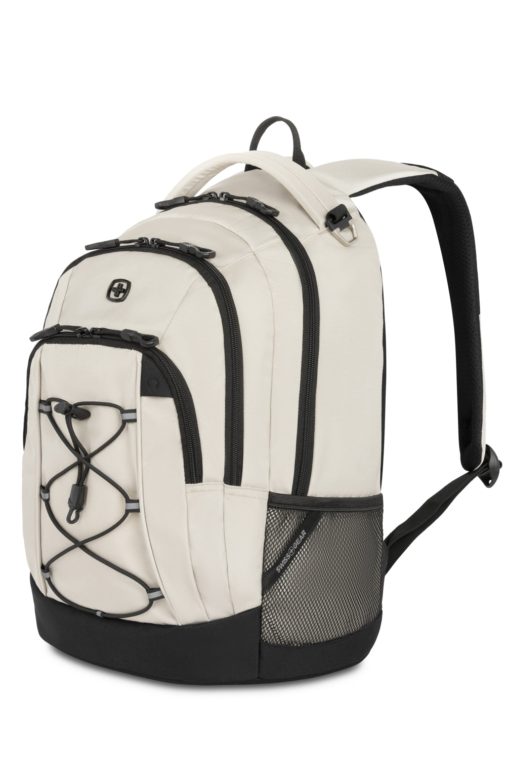 SWISSGEAR - Bungee Core Laptop Backpack - Cream/Black - 01