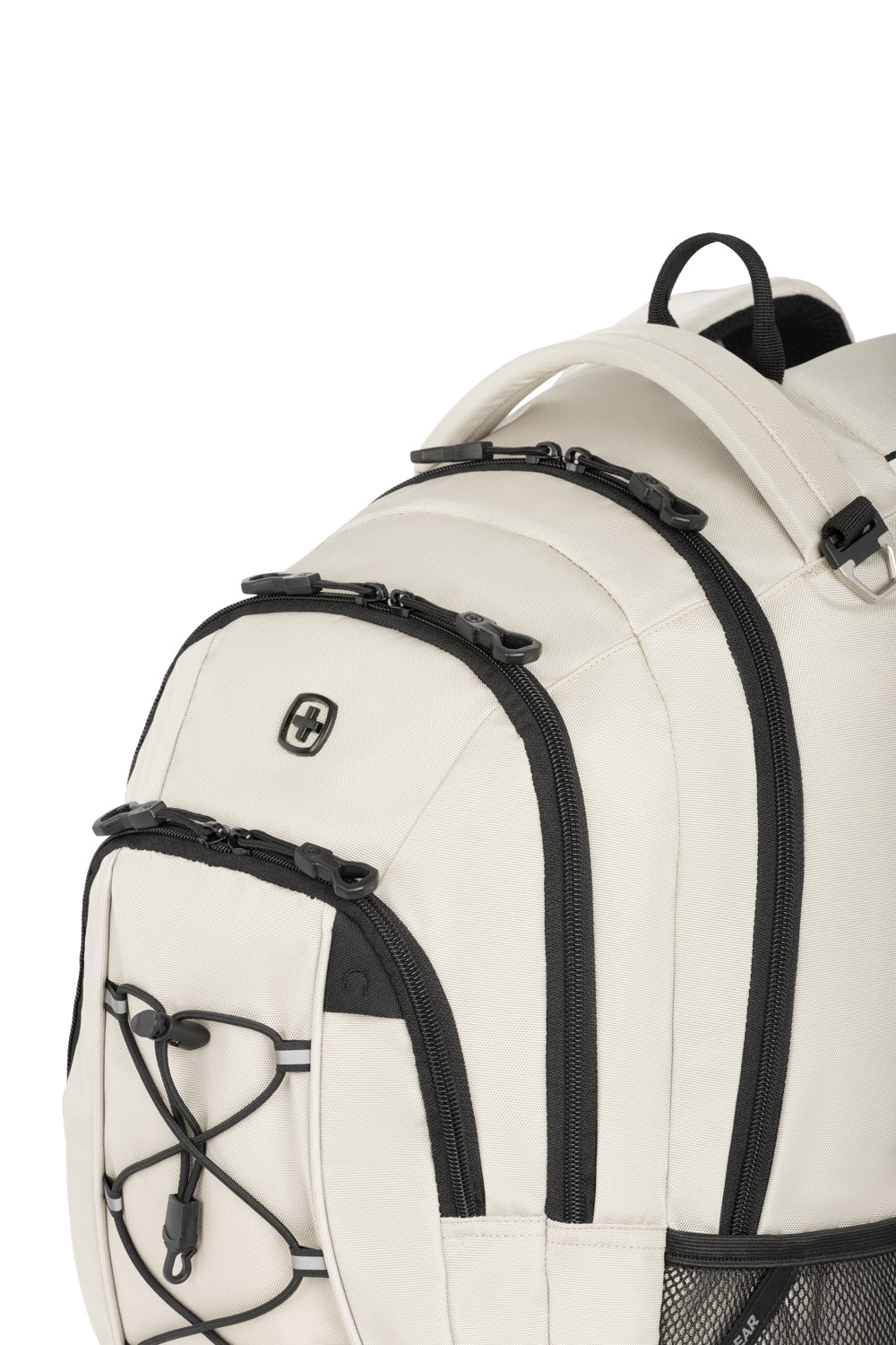 SWISSGEAR - Bungee Core Laptop Backpack - Cream/Black - 08