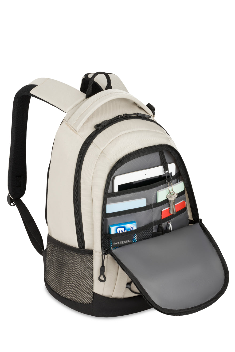 SWISSGEAR - Bungee Core Laptop Backpack - Cream/Black - 06