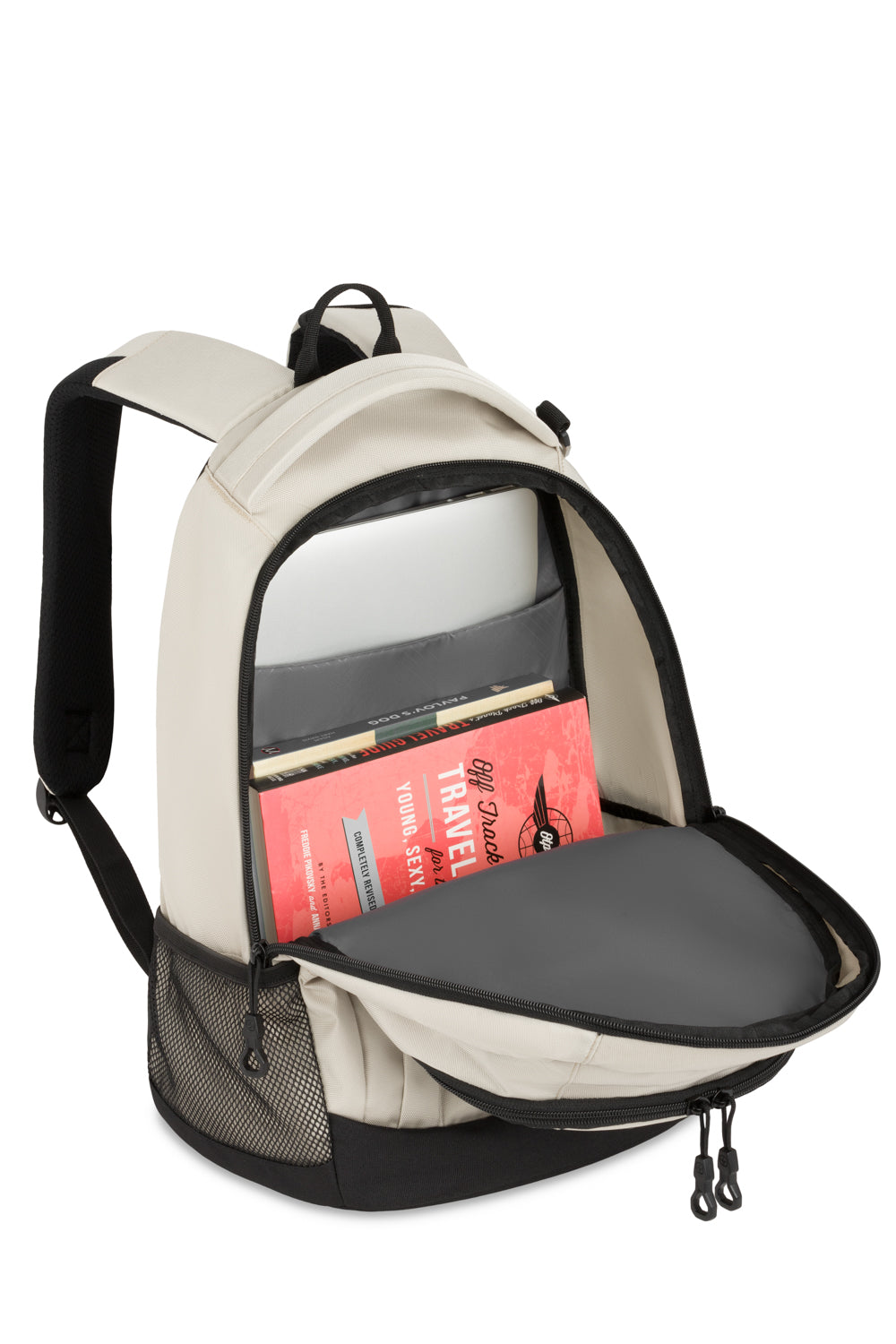 SWISSGEAR - Bungee Core Laptop Backpack - Cream/Black - 07