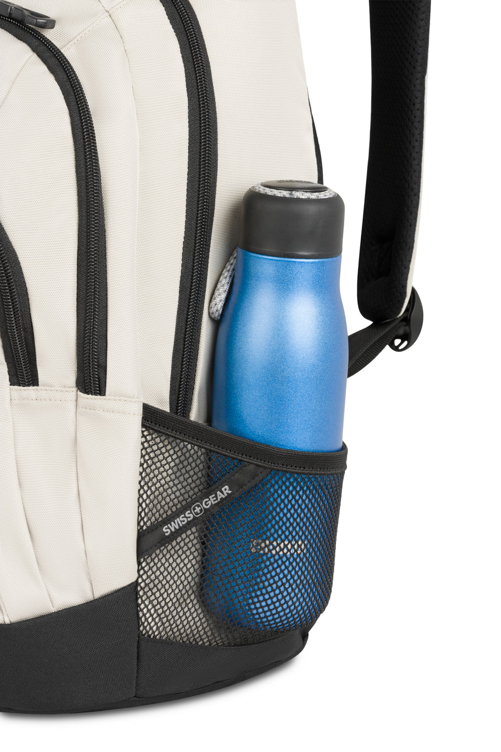 SWISSGEAR - Bungee Core Laptop Backpack - Cream/Black - 10