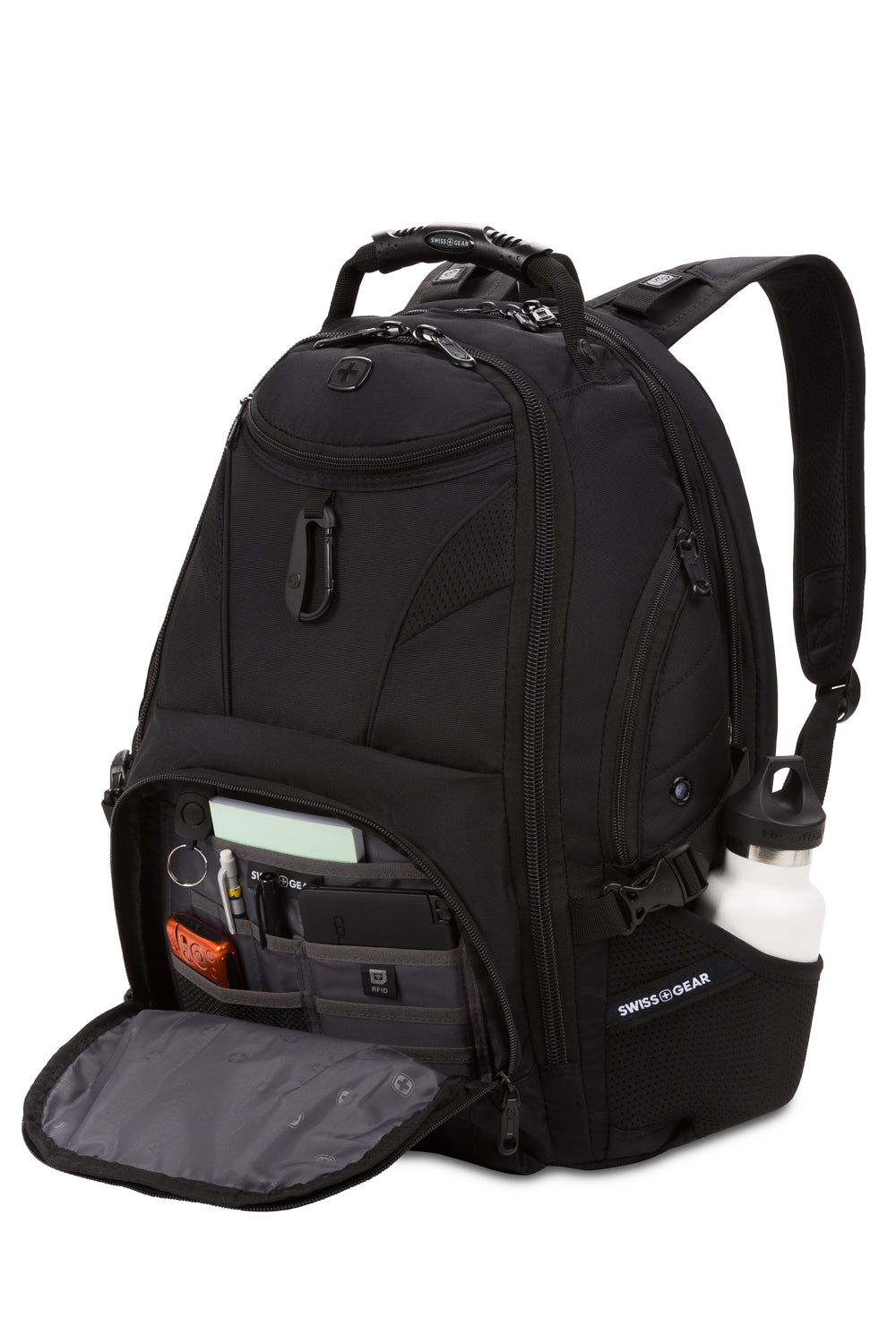 SWISSGEAR - 1900 ScanSmart Laptop Backpack - Black Black - 04