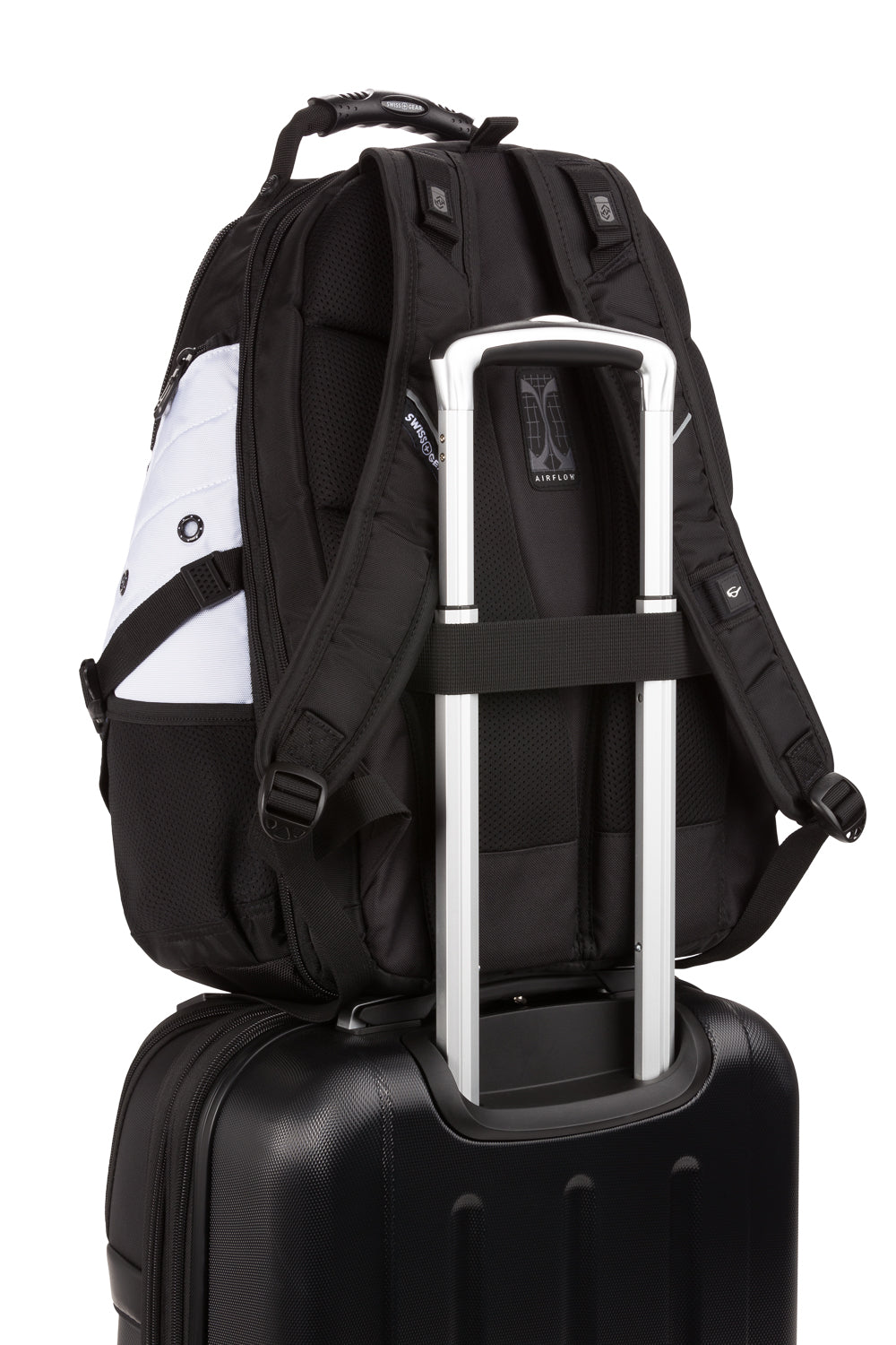 SWISSGEAR - 1900 ScanSmart Laptop Backpack - Black/White - 08