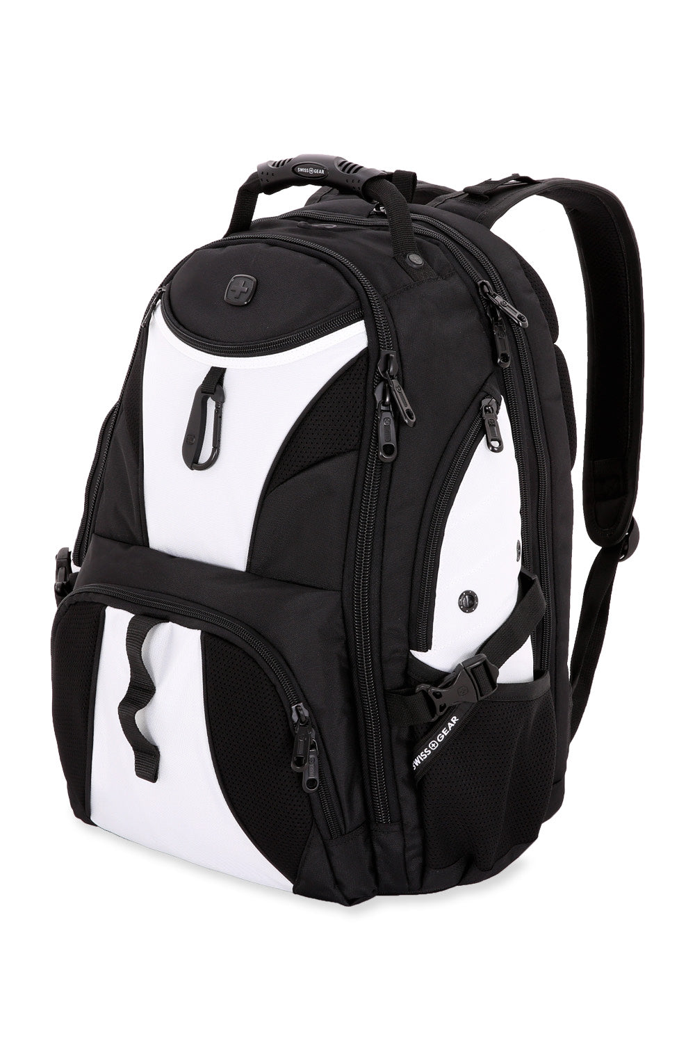 SWISSGEAR - 1900 ScanSmart Laptop Backpack - Black/White - 01