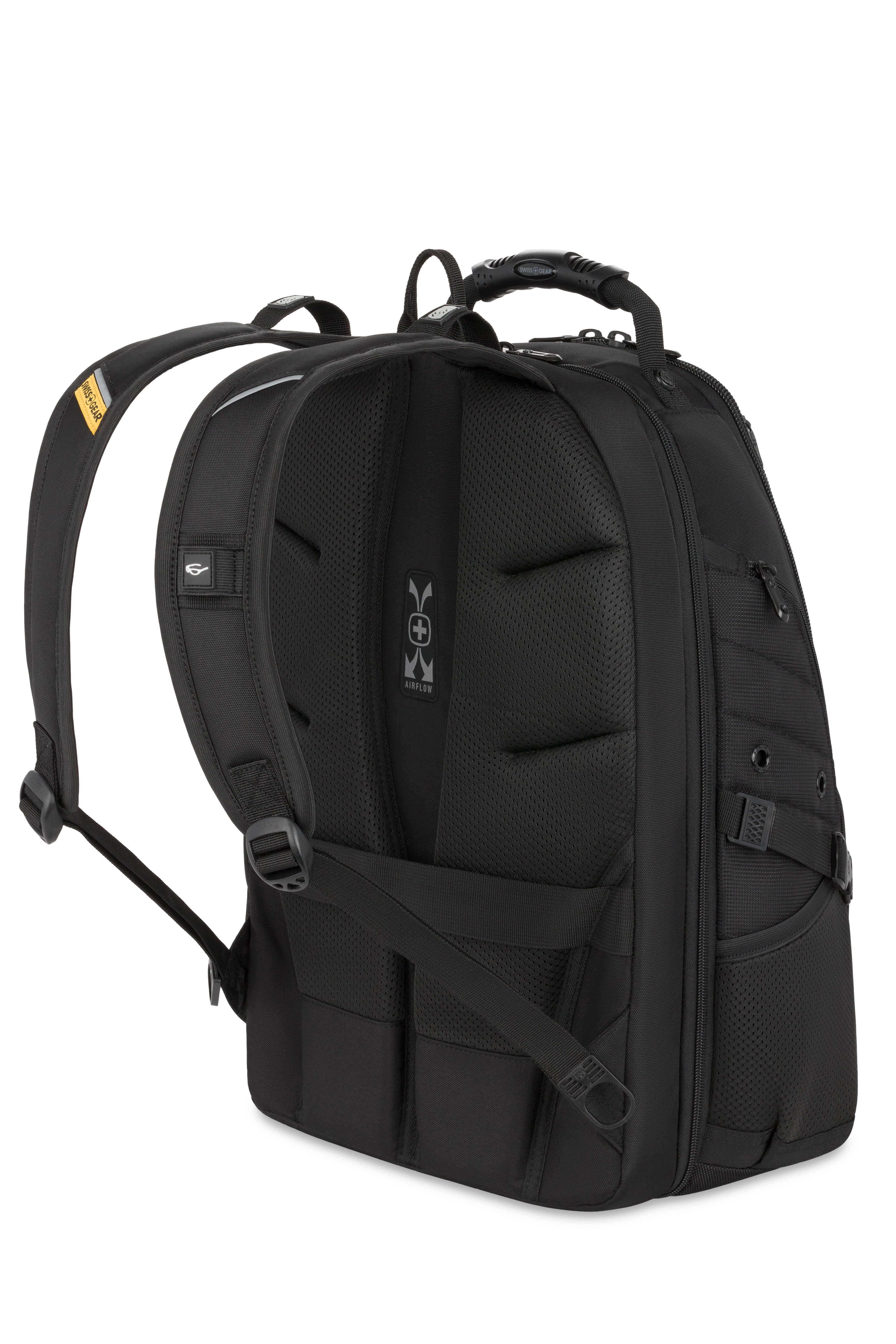 SWISSGEAR - 1900 ScanSmart Laptop Backpack - Black/Gold - 03