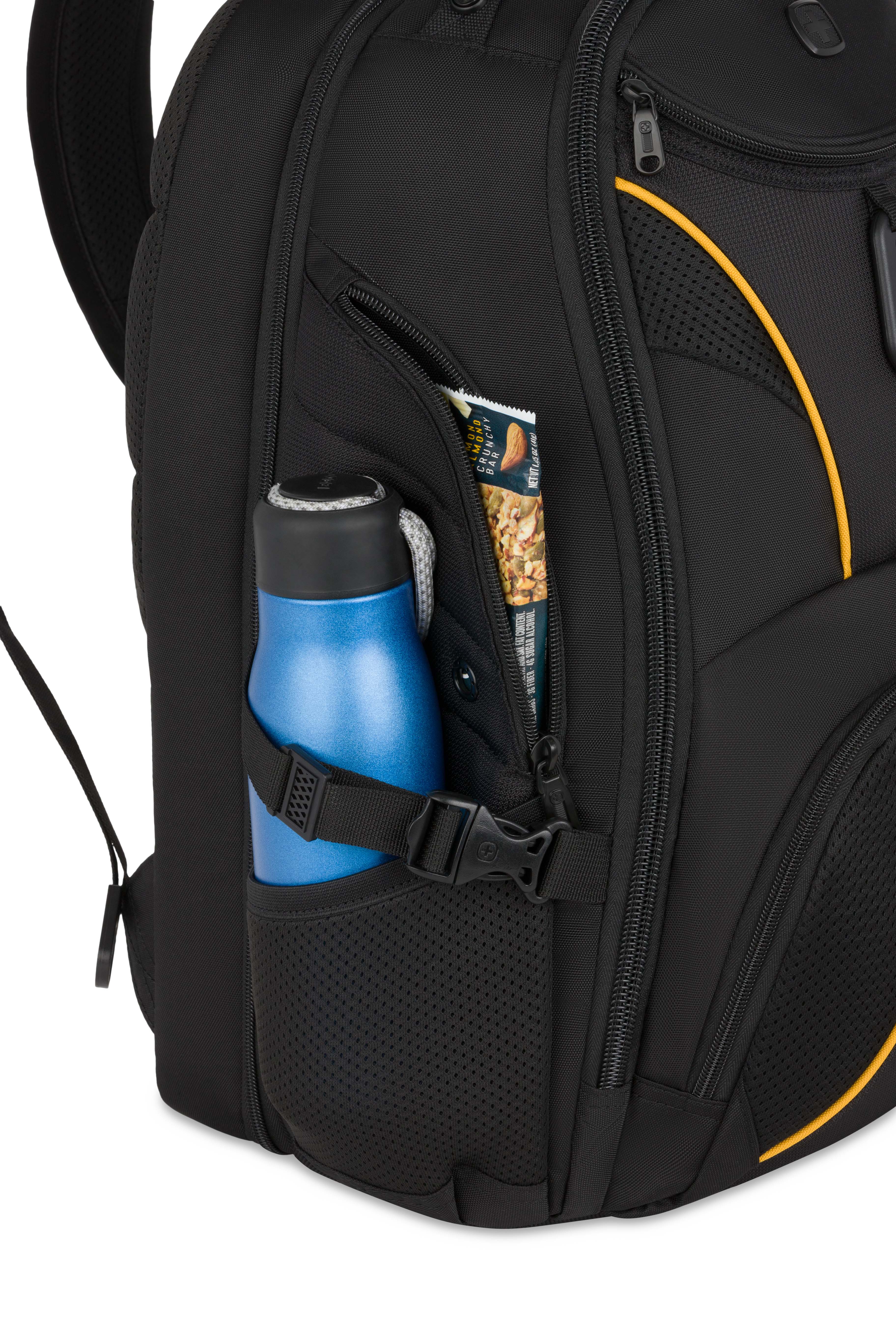 SWISSGEAR - 1900 ScanSmart Laptop Backpack - Black/Gold - 13