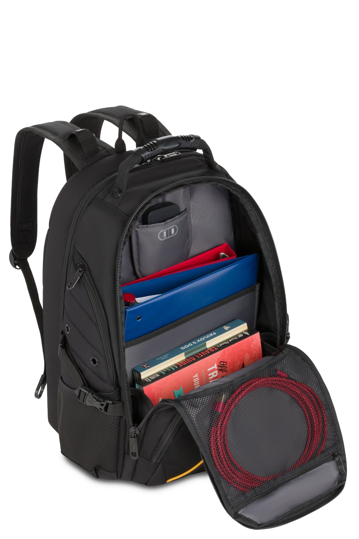 SWISSGEAR - 1900 ScanSmart Laptop Backpack - Black/Gold - 06