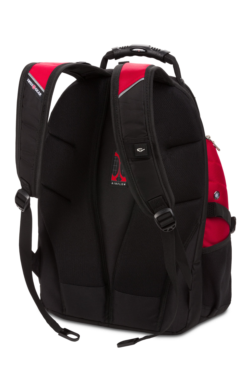 SWISSGEAR - 1900 ScanSmart Laptop Backpack - Black/Red - 02