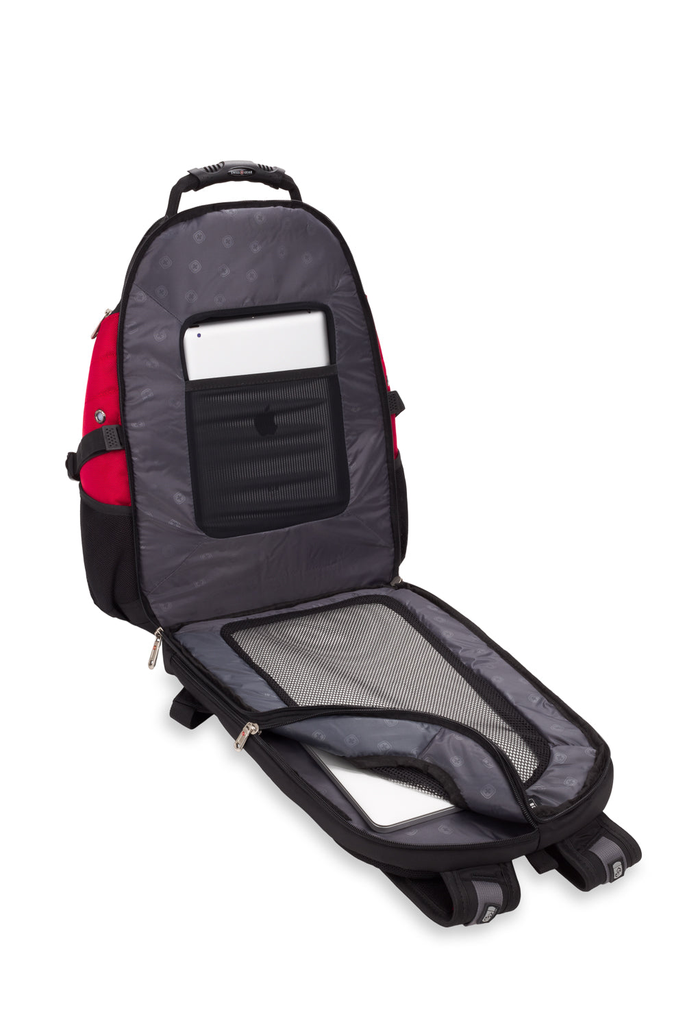 SWISSGEAR - 1900 ScanSmart Laptop Backpack - Black/Red - 07