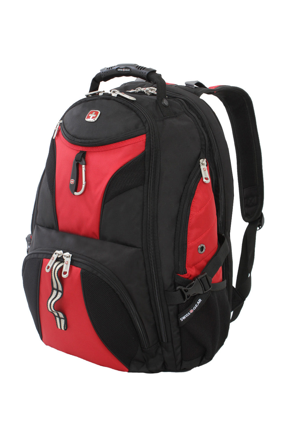 SWISSGEAR - 1900 ScanSmart Laptop Backpack - Black/Red - 01