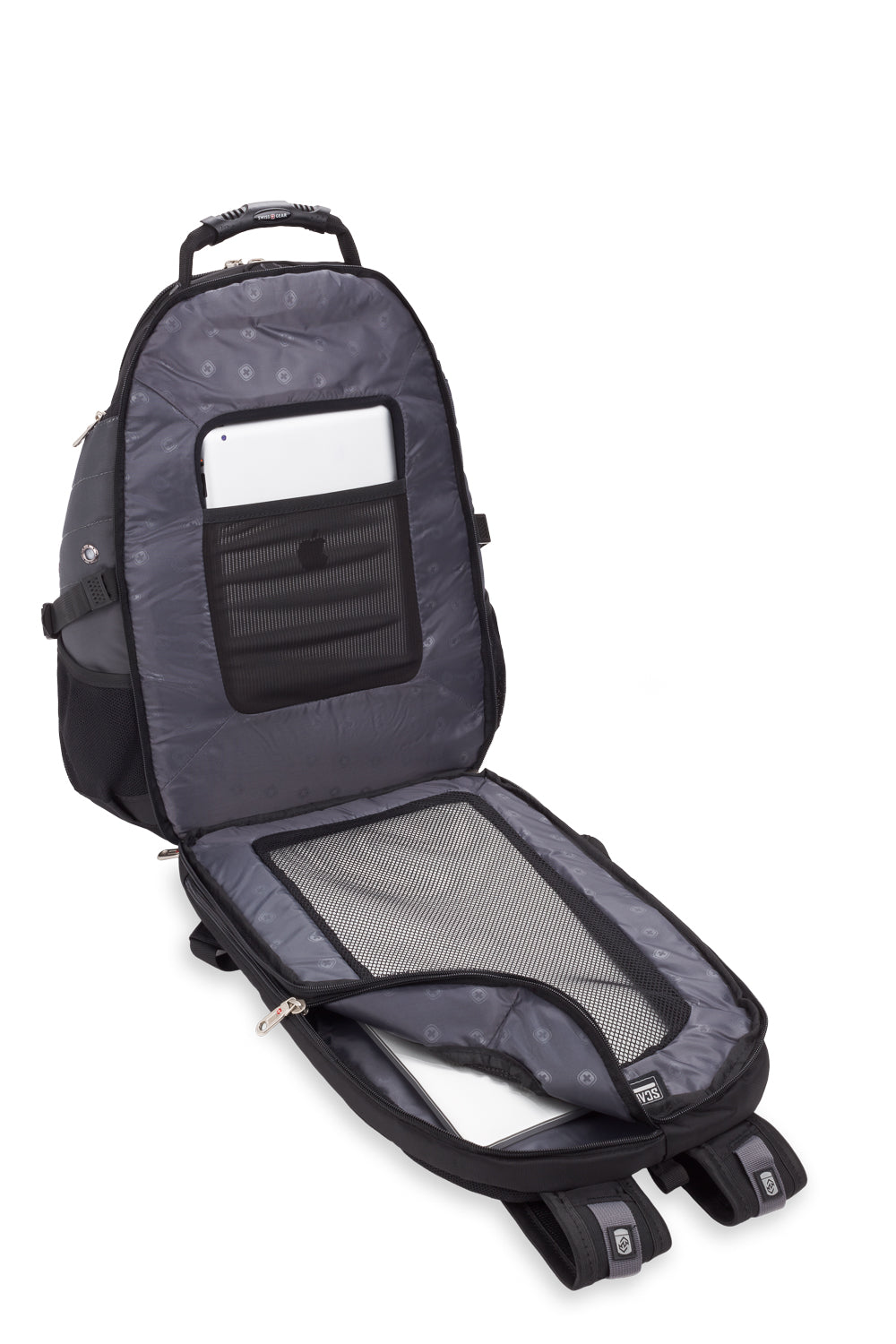 SWISSGEAR - 1900 ScanSmart Laptop Backpack - Dark Grey/Black - 07