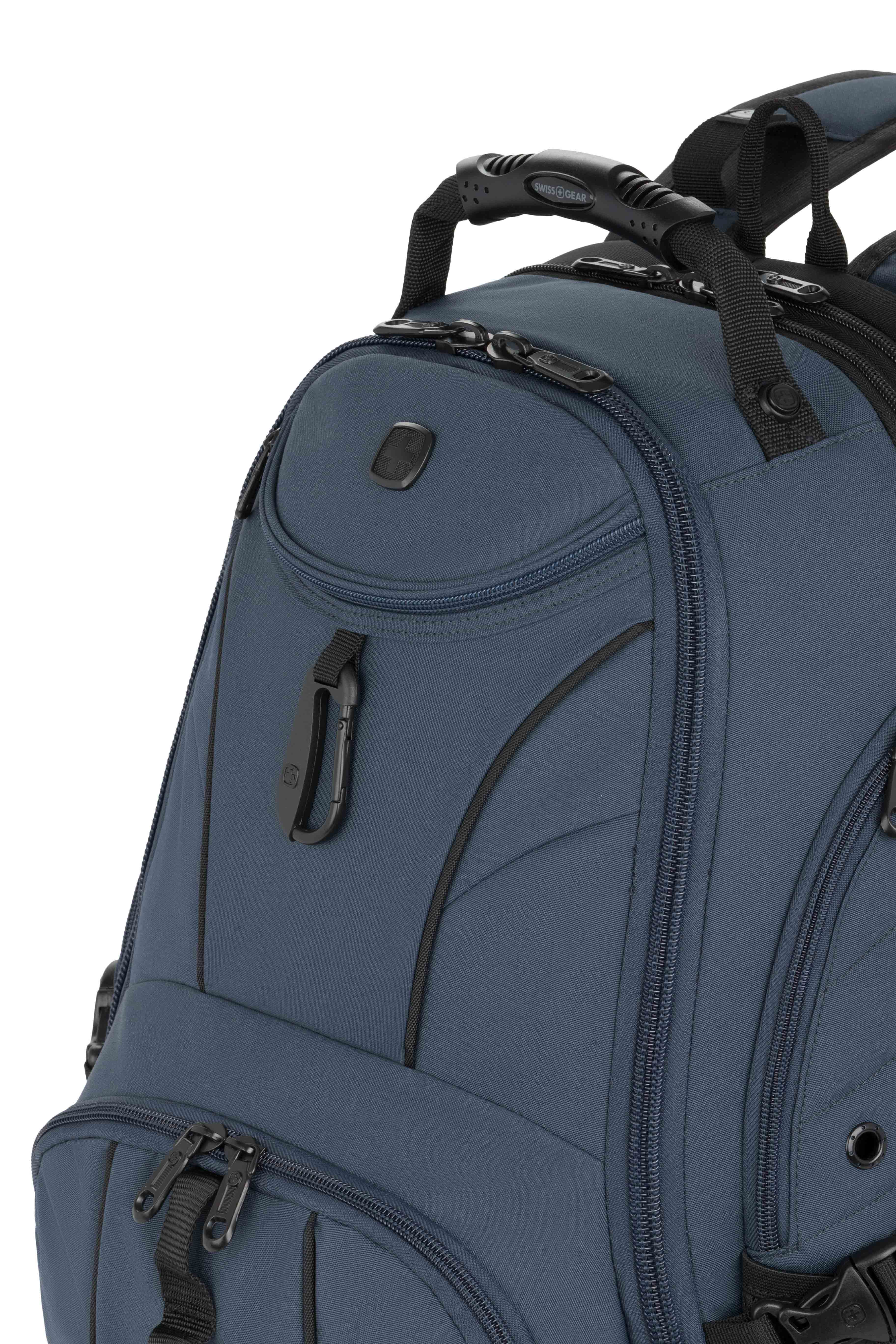 SWISSGEAR - 1900 ScanSmart Laptop Backpack - Blue/Black - 09