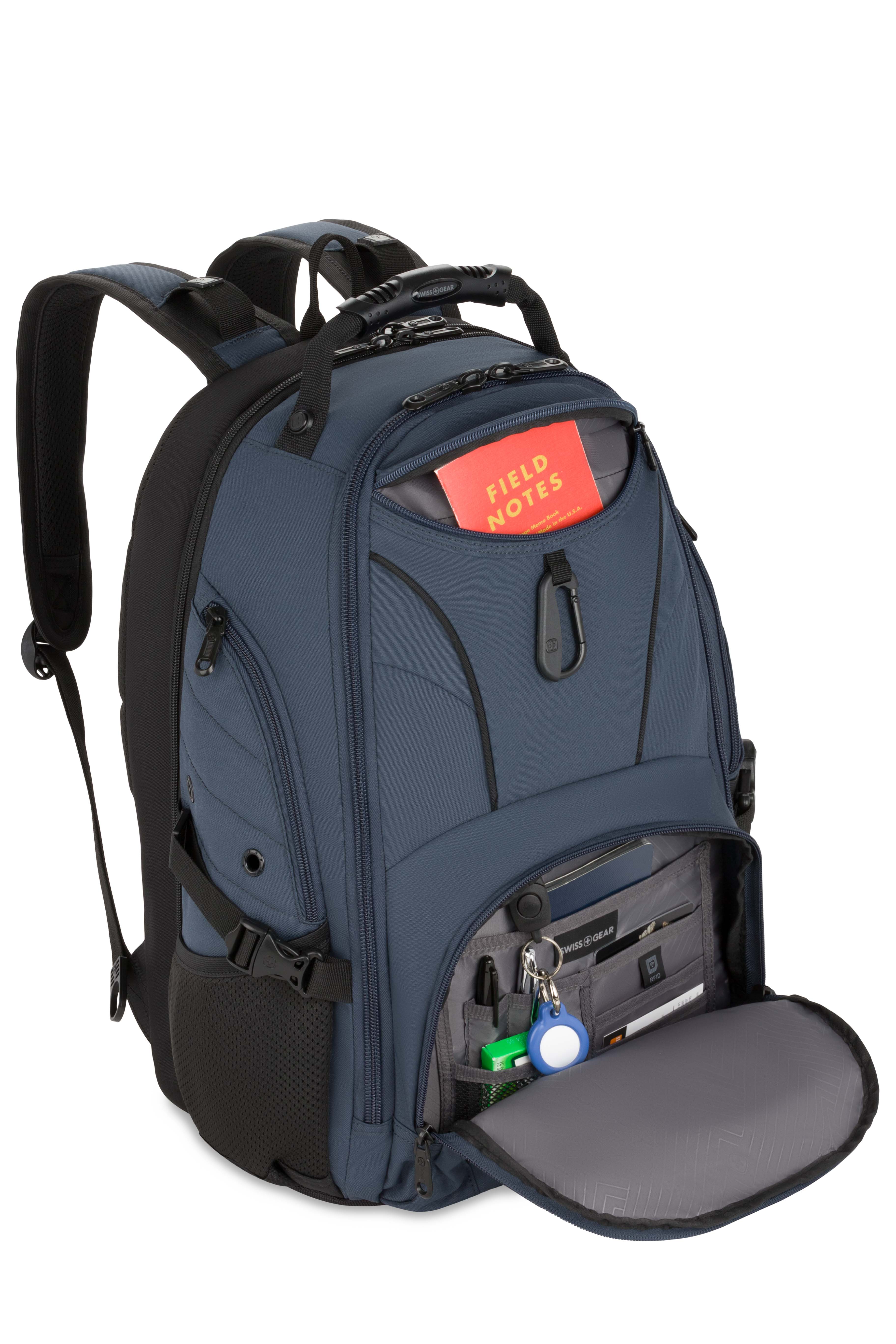 SWISSGEAR - 1900 ScanSmart Laptop Backpack - Blue/Black - 05