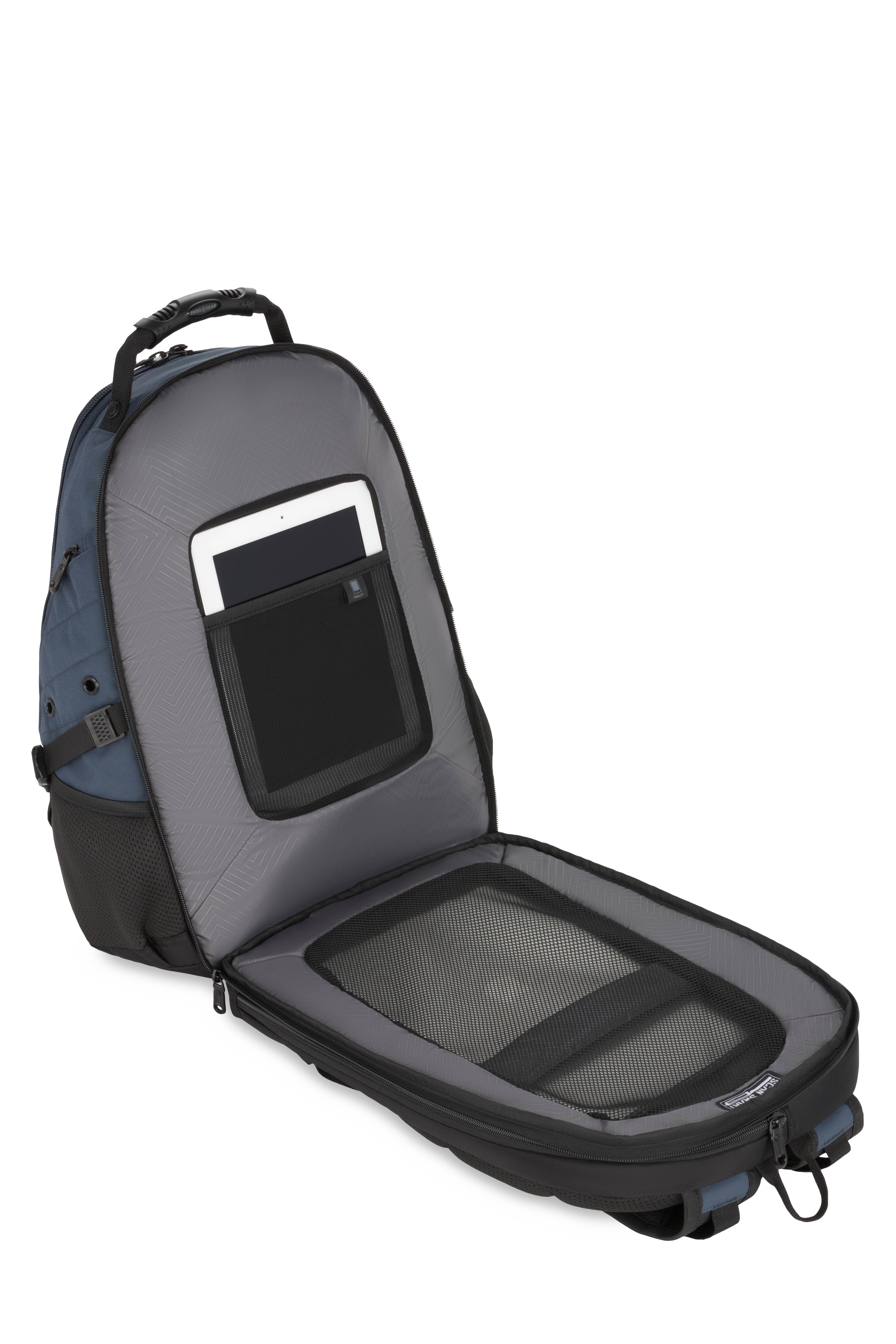 SWISSGEAR - 1900 ScanSmart Laptop Backpack - Blue/Black - 07