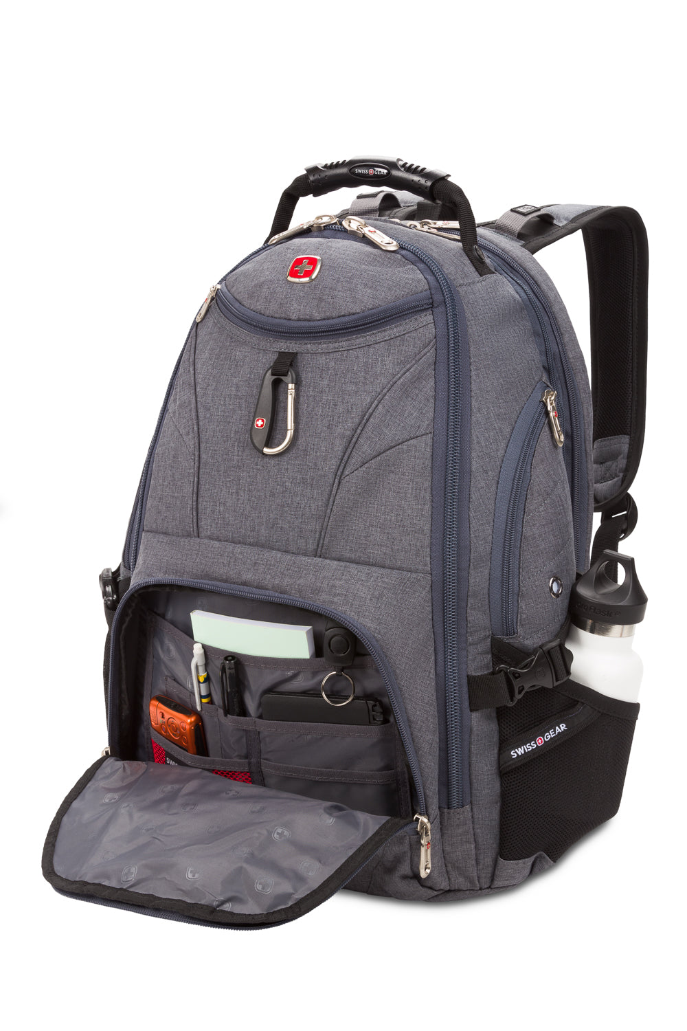SWISSGEAR - 1900 ScanSmart Laptop Backpack - Grey Heather - 04