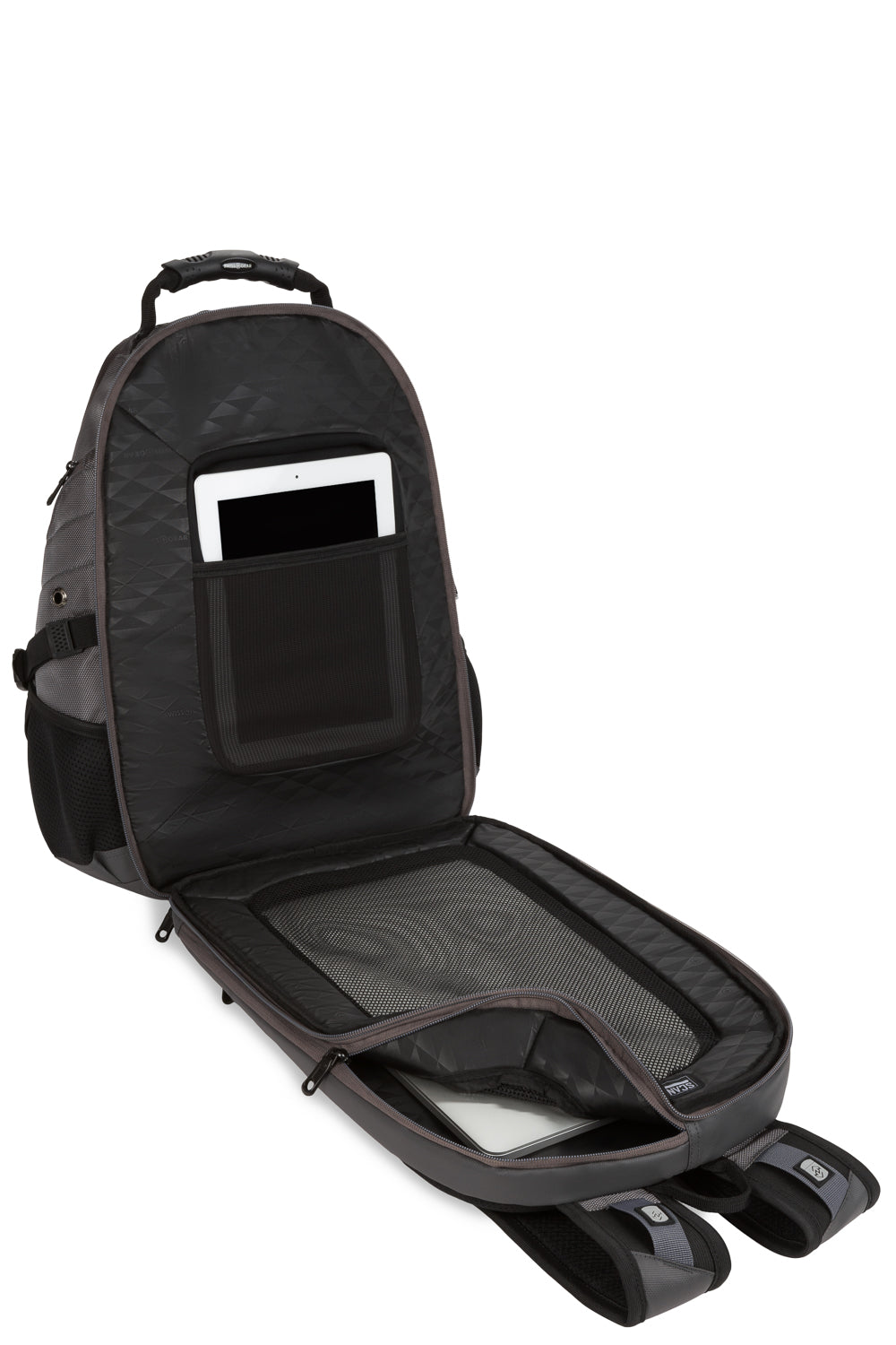 SWISSGEAR - 1900 ScanSmart Laptop Backpack - Grey Ballistic - 07