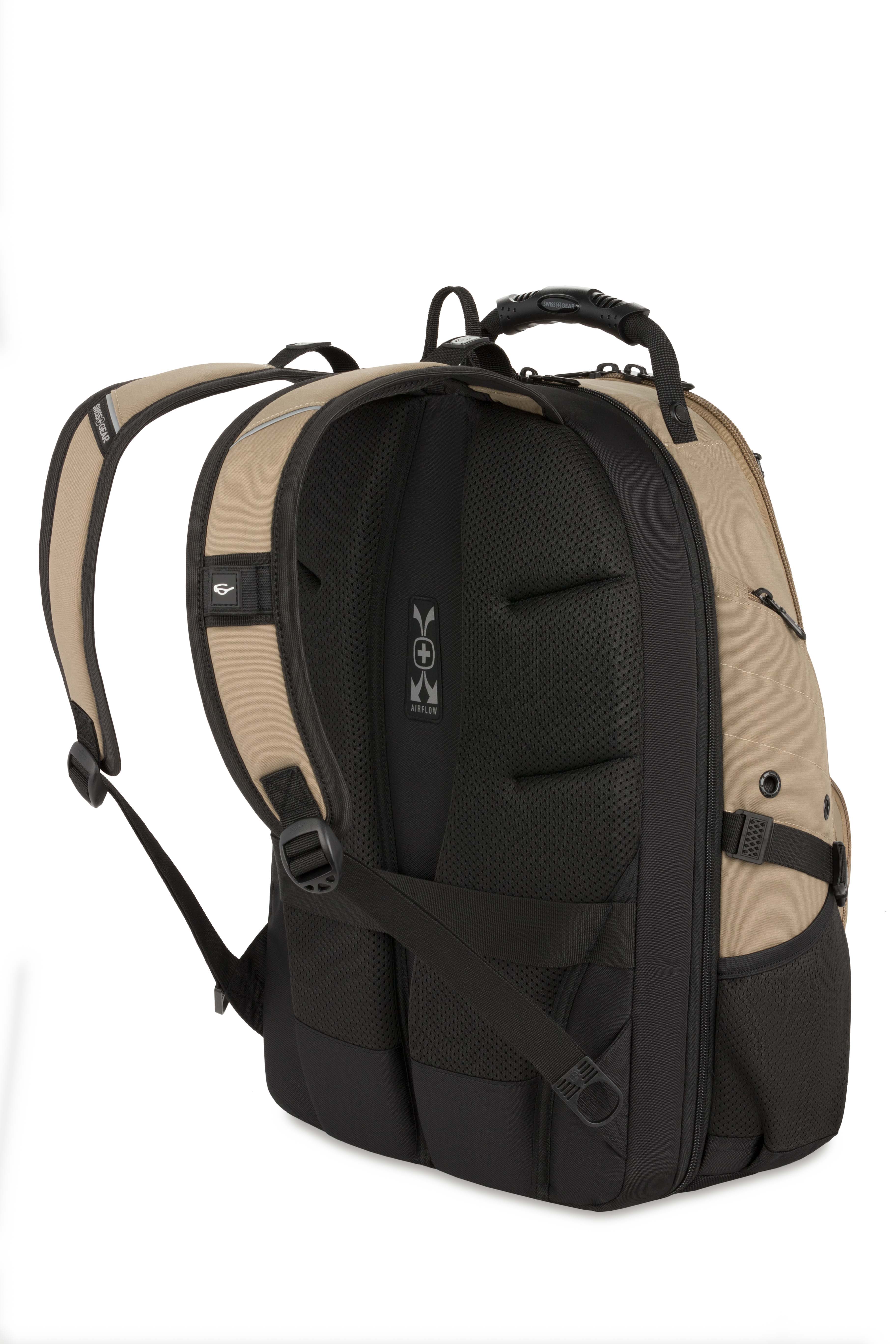 SWISSGEAR - 1900 ScanSmart Laptop Backpack - Brown - 03