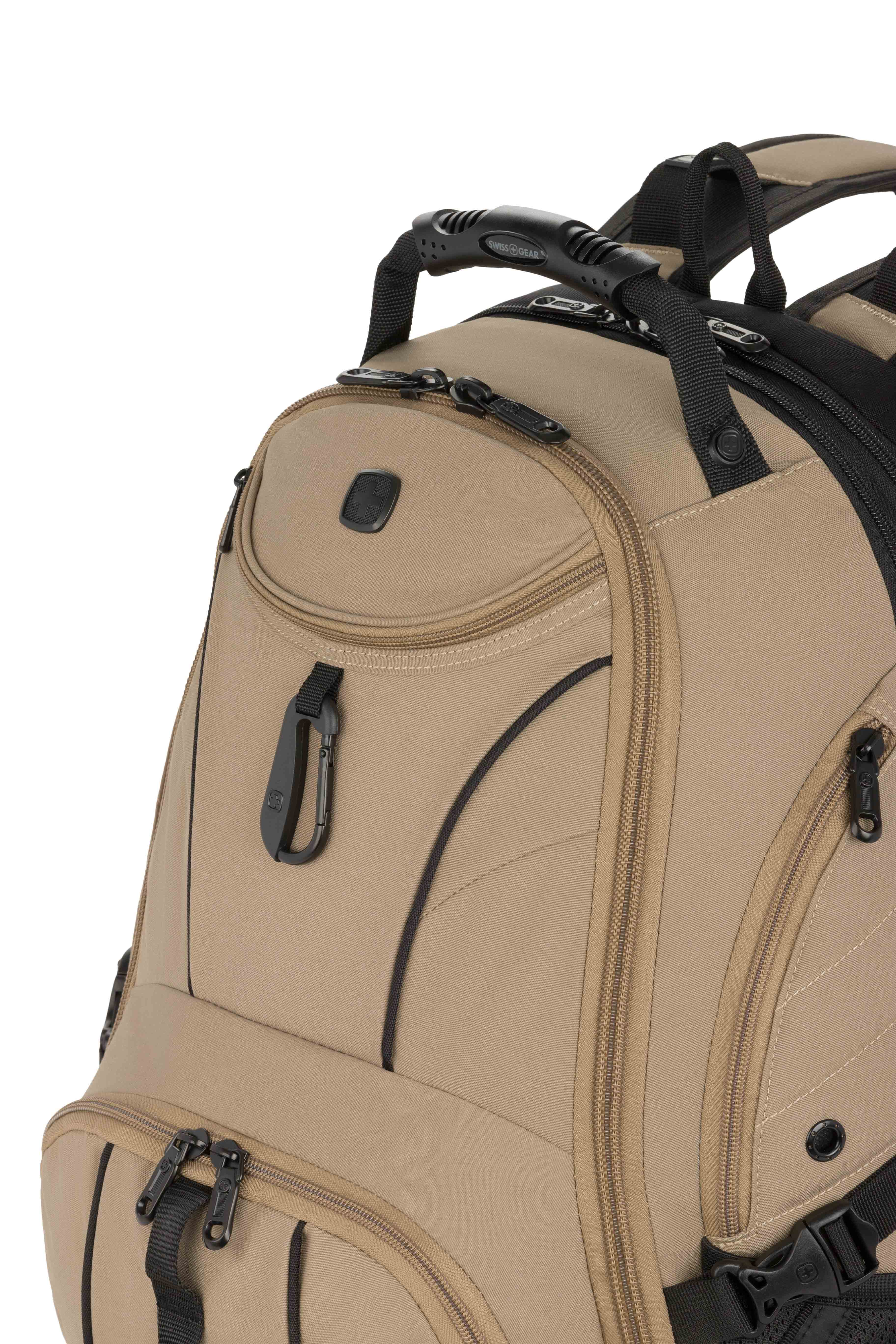 SWISSGEAR - 1900 ScanSmart Laptop Backpack - Brown - 09