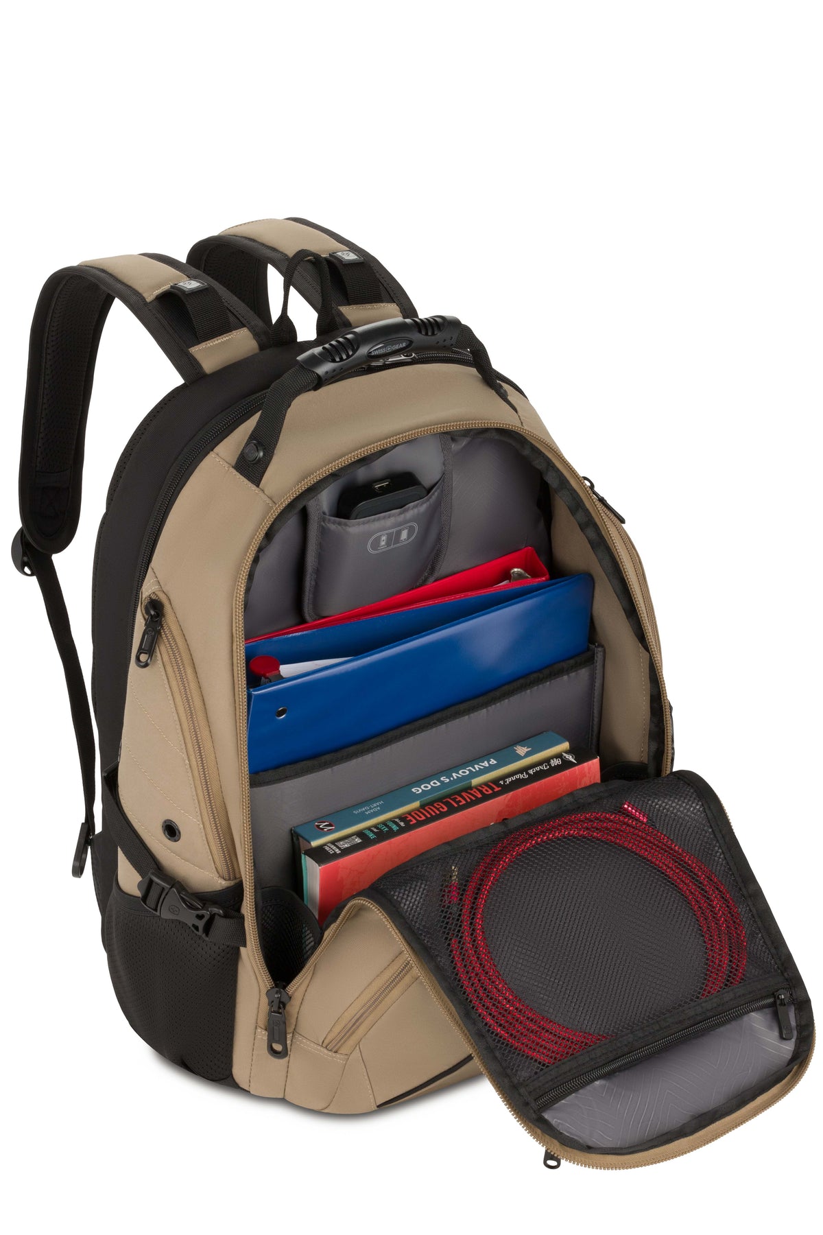 SWISSGEAR - 1900 ScanSmart Laptop Backpack - Brown - 06