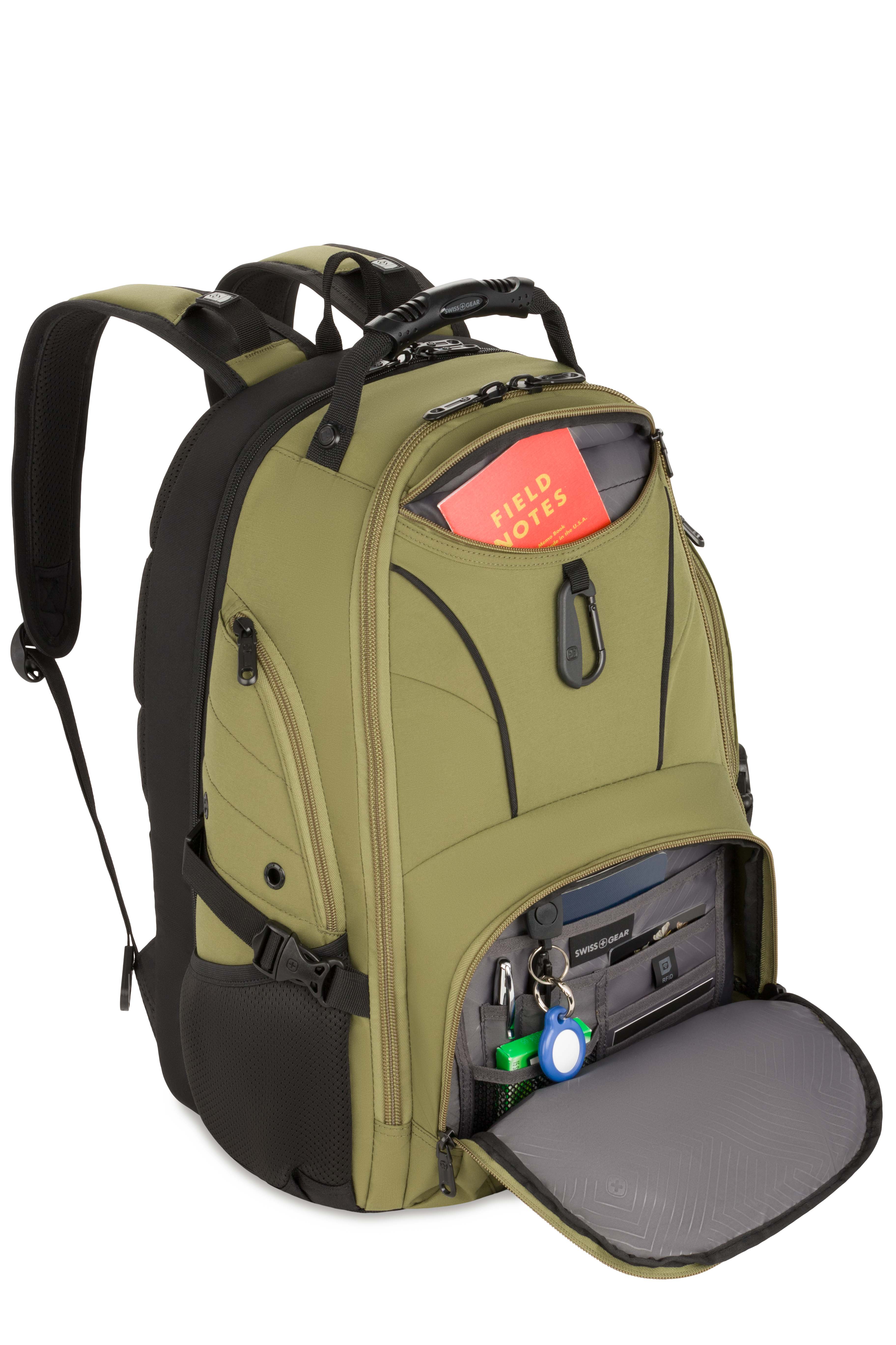 SWISSGEAR - 1900 ScanSmart Laptop Backpack - Olive Green - 05