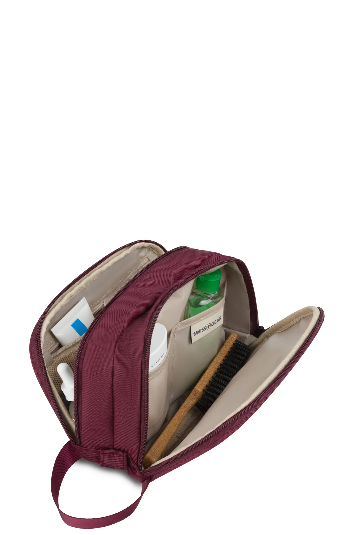 SWISSGEAR - Dual Compartment Dopp Kit - Pomegranate - 05