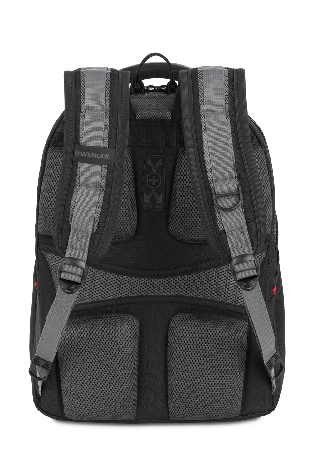 Wenger Synergy 16 inch Laptop Backpack - Black/Gray Airflow back padding keeps wearer cool