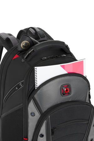 Wenger Synergy 16 inch Laptop Backpack - Black/Gray Quick pocket for easy access to your essentials