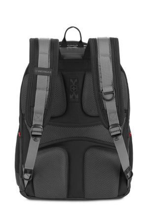 Wenger Synergy Pro 16 inch Laptop Backpack - Black/Gray Ultra-padded, airflow back panel provides superior ventilation to keep wearer cool