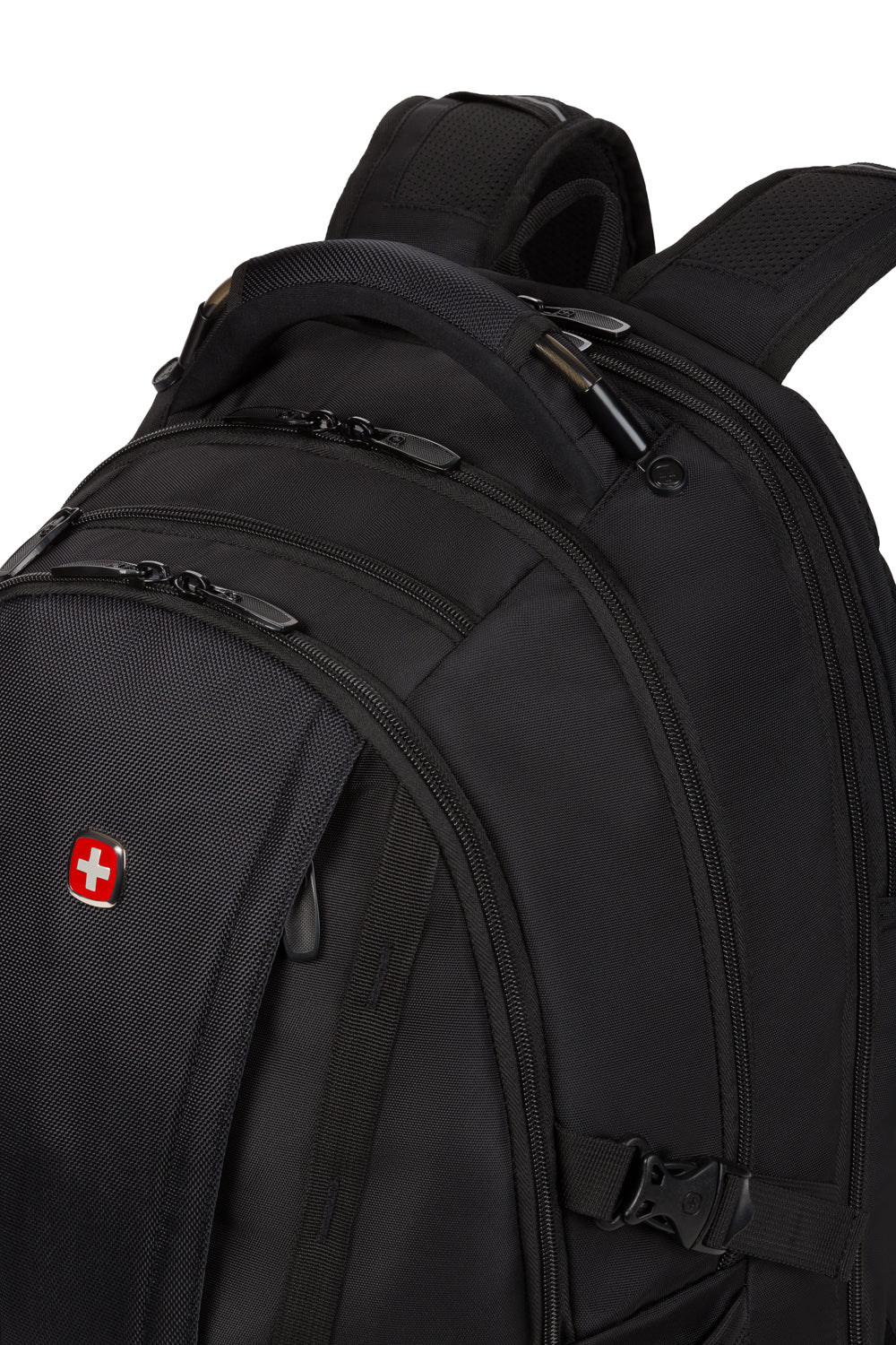Swissgear 3760 ScanSmart Laptop Backpack Rugged, wire-reinforced, padded top handle
