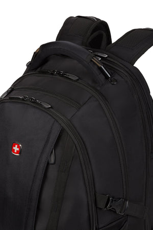 Swissgear 3760 ScanSmart Laptop Backpack Rugged, wire-reinforced, padded top handle