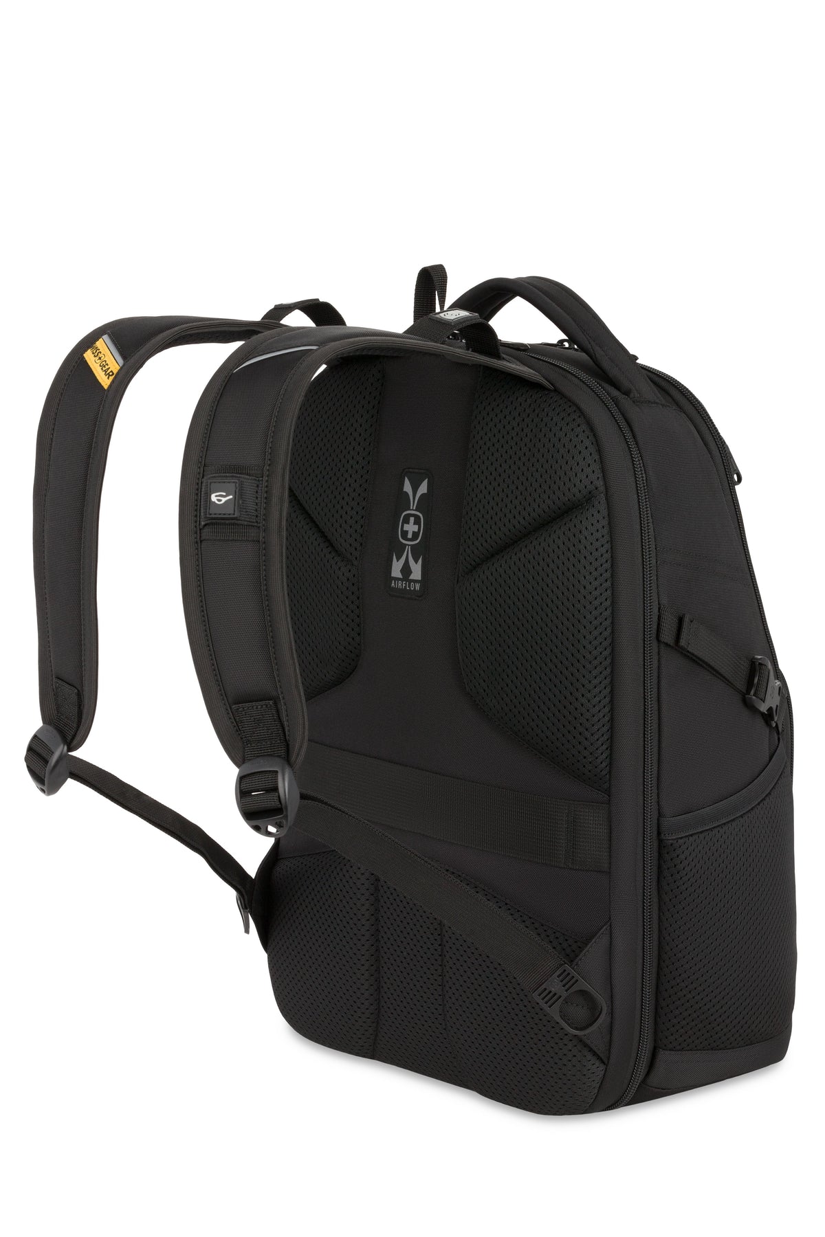 SWISSGEAR - Mini 1900 ScanSmart Laptop Backpack - Black/Gold - 02